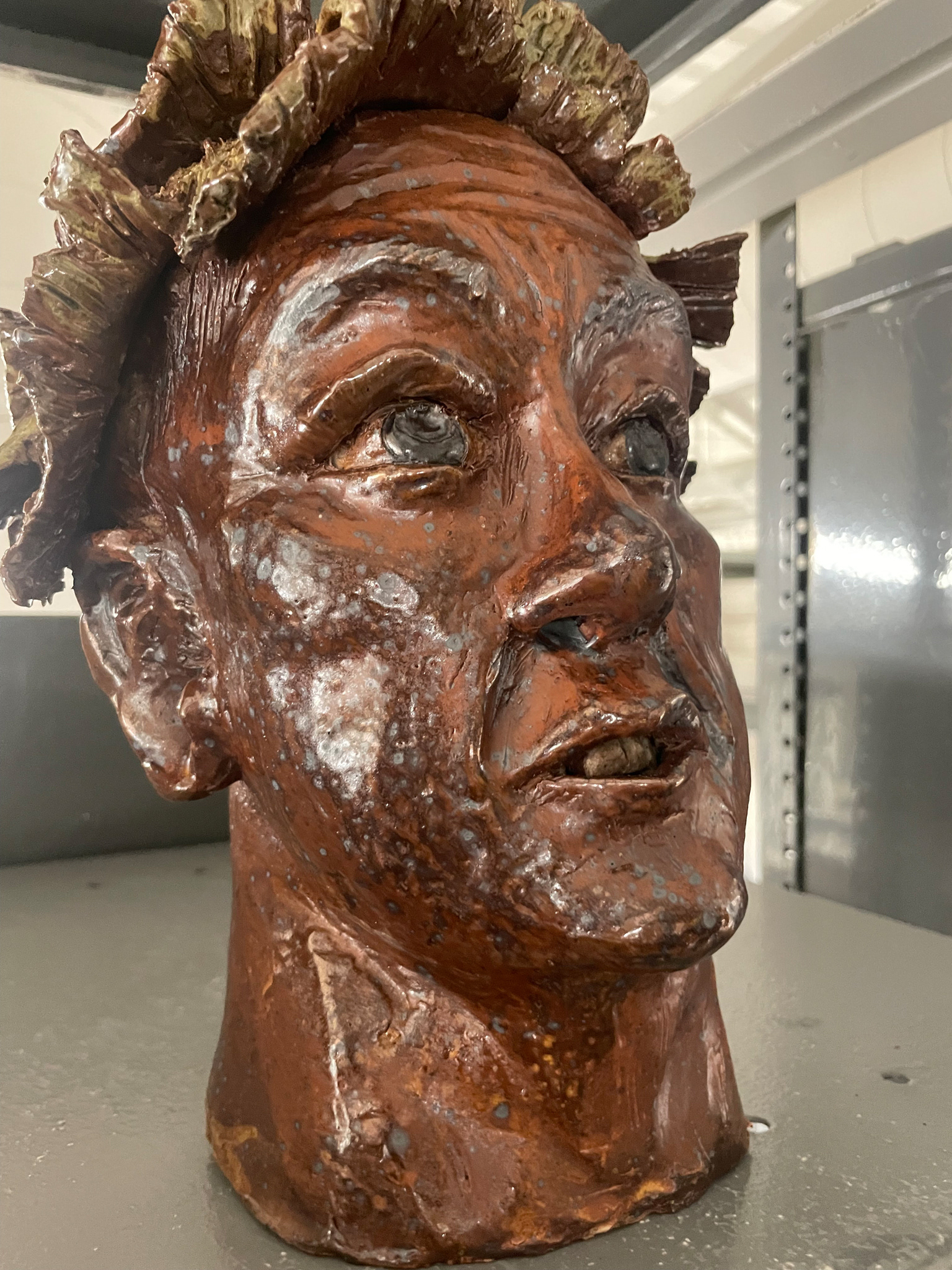 Megan McGough Christian Blowback Ceramic, 11x8x8 inches