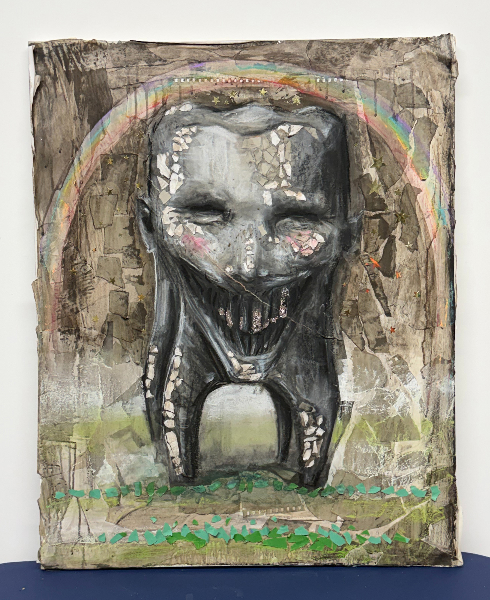 Laurel Driskill  Father Cavity Mixed Media, 24x30 inches