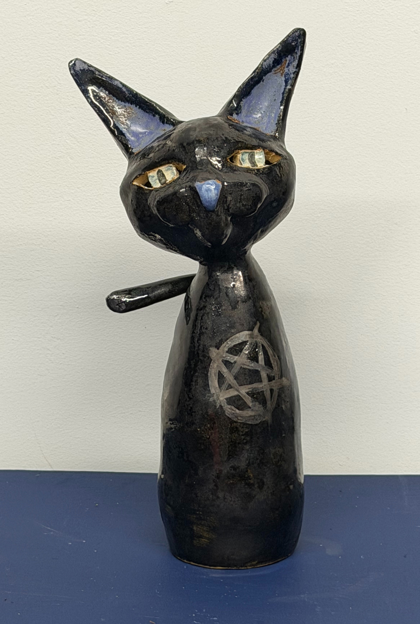 Megan McGough Christian Nightmare Cats Ceramic, 16 inches