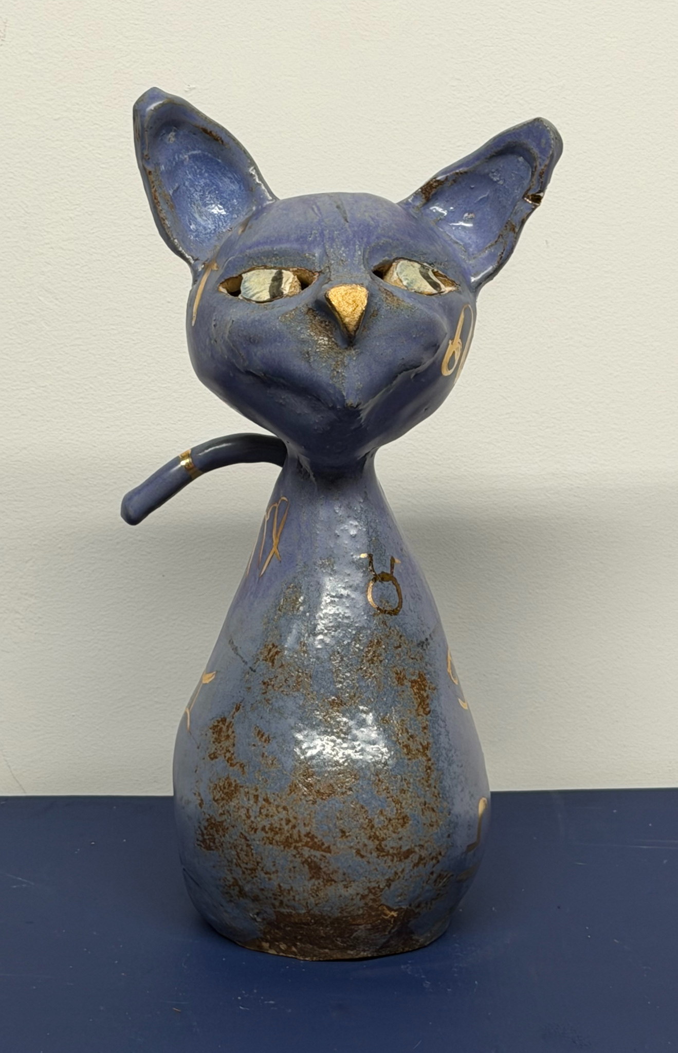 Megan McGough Christian Nightmare Cats Ceramic, 12 inches