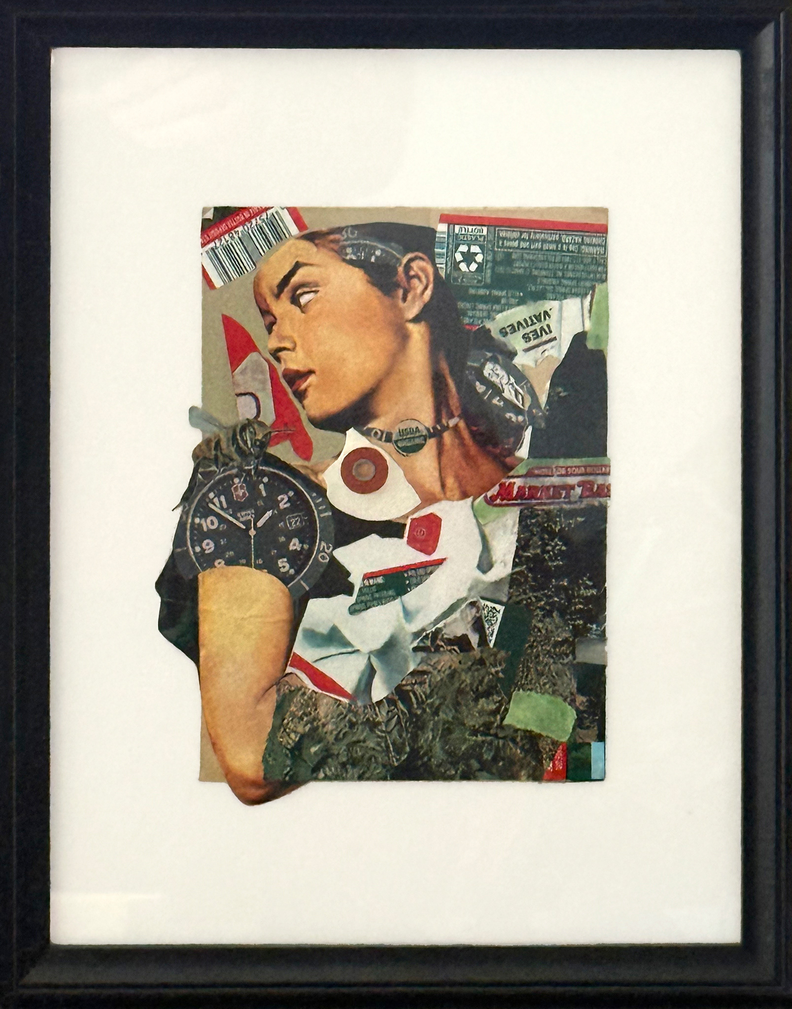 Kira Burr Green Collage, 5x8 Inches