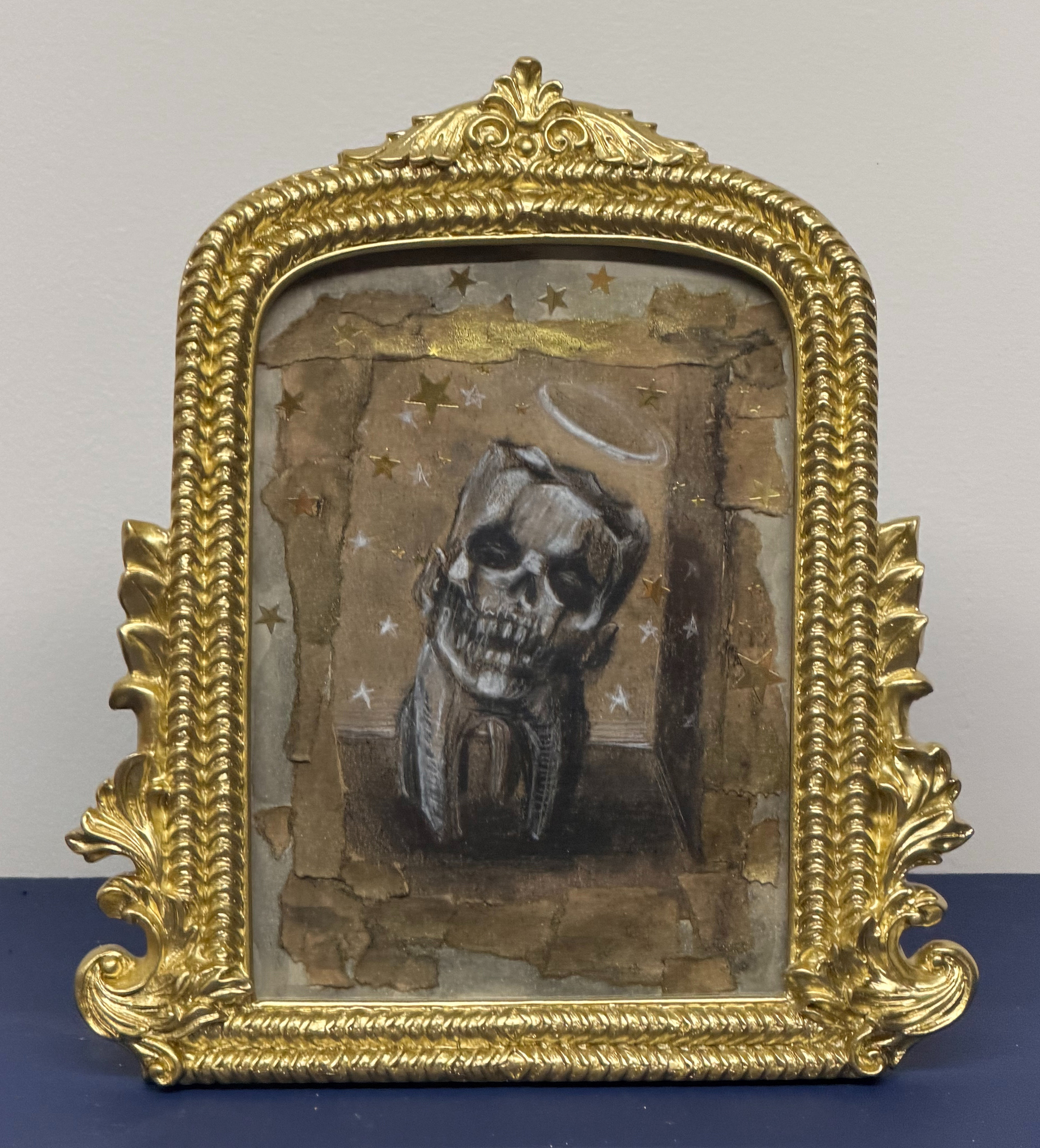 Laurel Driskill  Alex the Cavity Mixed Media, 7x9 inches