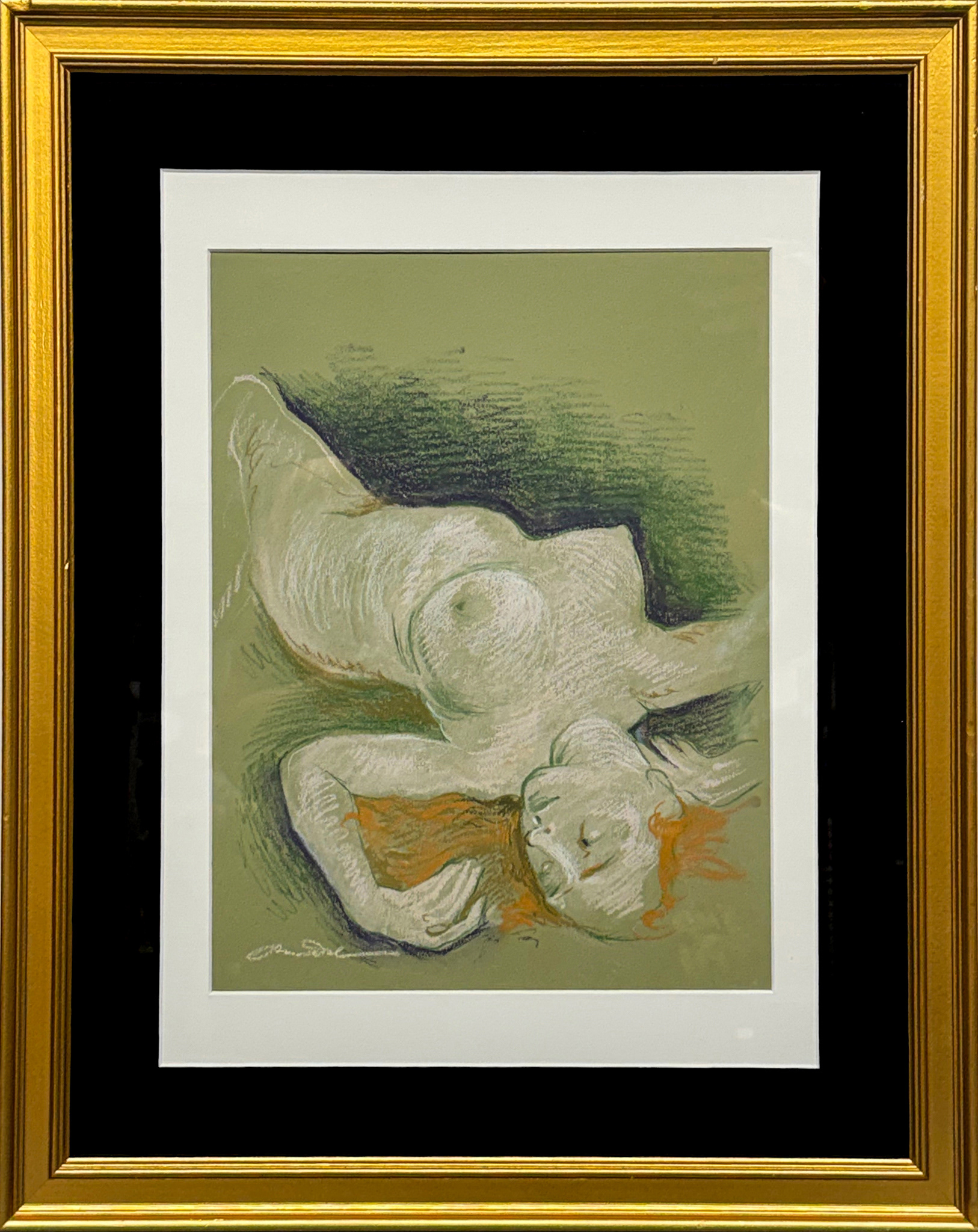 Jessica Murdock Not Telling You Pastel, 18x22 inches