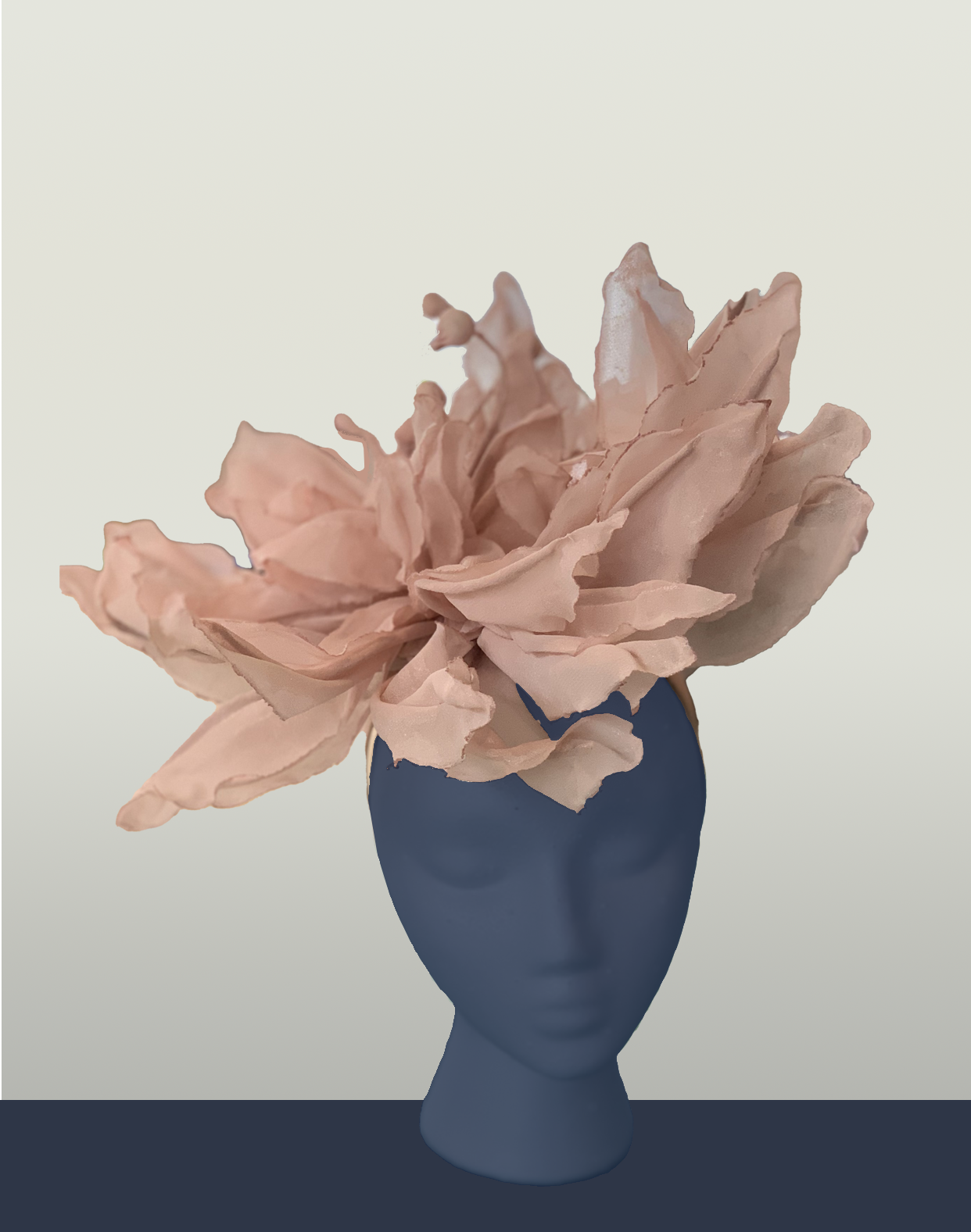 Linda Mullen Marjorie Has Been in the Garden Drunk Again Headpiece, Fabric, Paint, Wire Glue, 18x18 inches