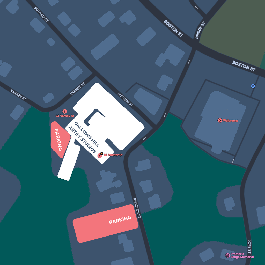 Parking lot is available on Proctor St and off Varney St