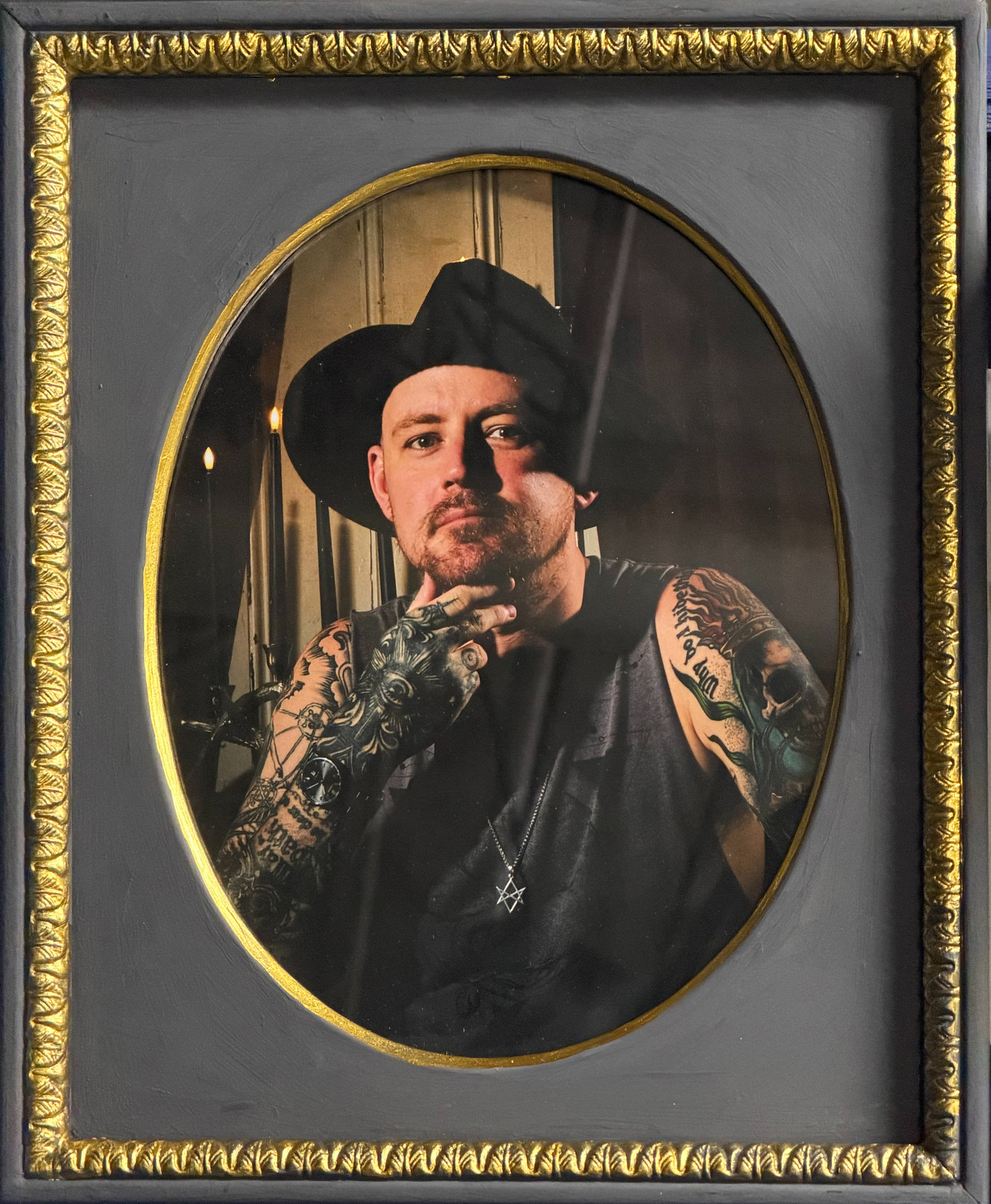 Kyle Bromley Self Portrait, The Immortal Collection Photographic Archival Pigment Print on Luster Paper, 10x8 inches