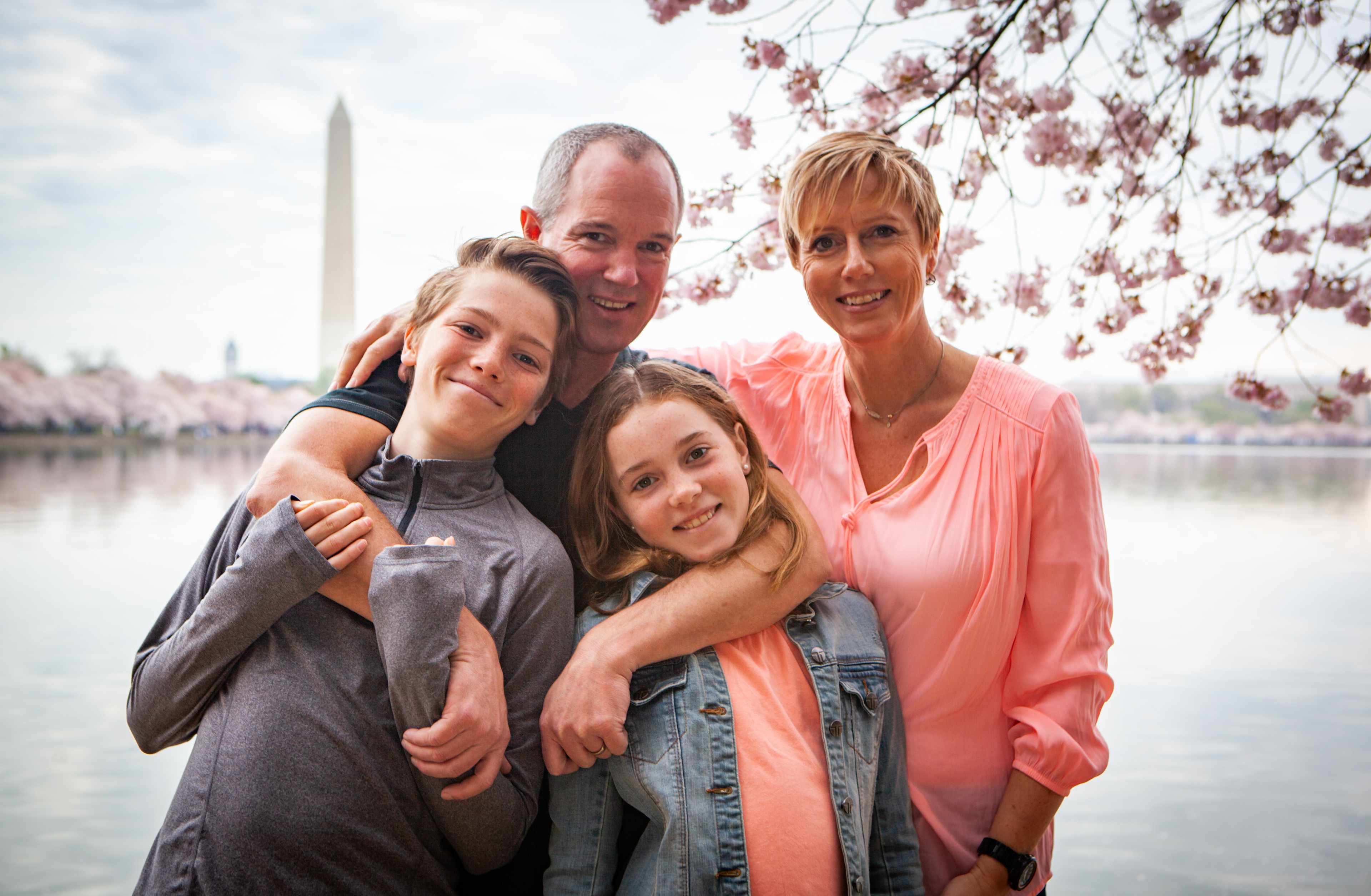 Former ABC North America Bureau Chief Zoe Daniel and family