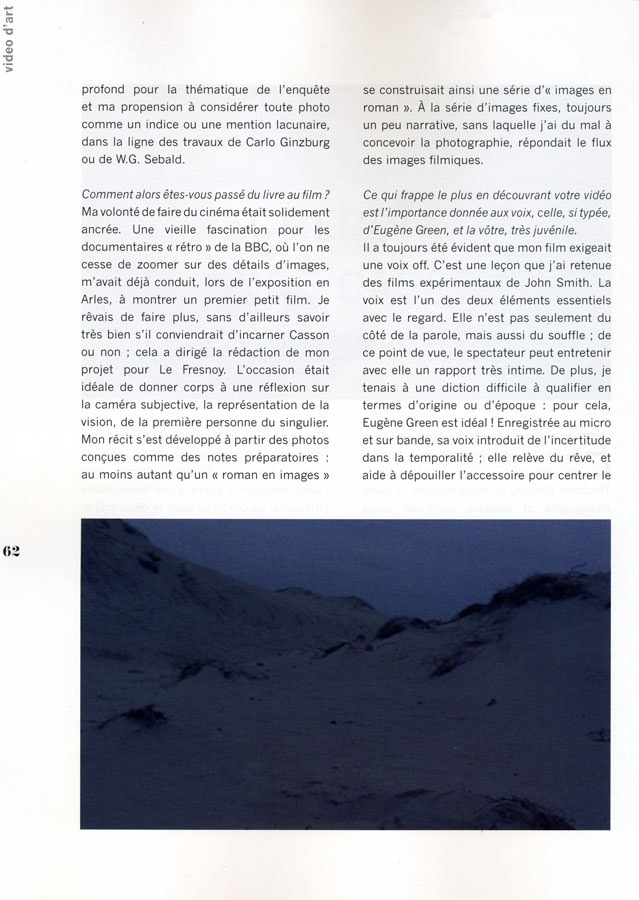 article de Alain Rauwel, revue Prussian Blue, 2014