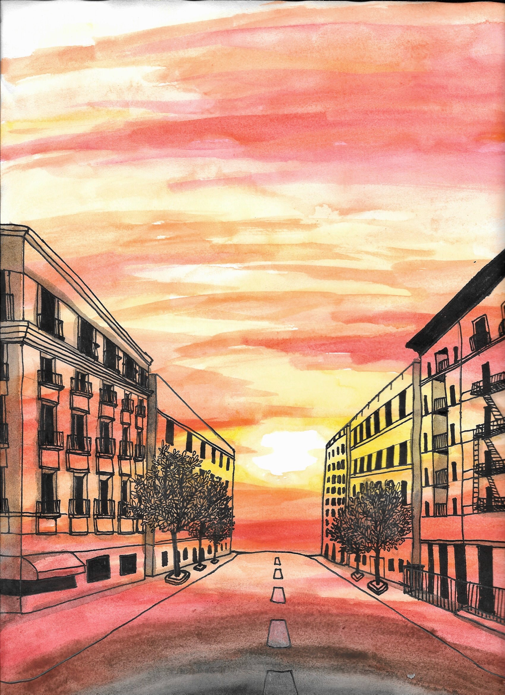 Background Painted Design In The Heights