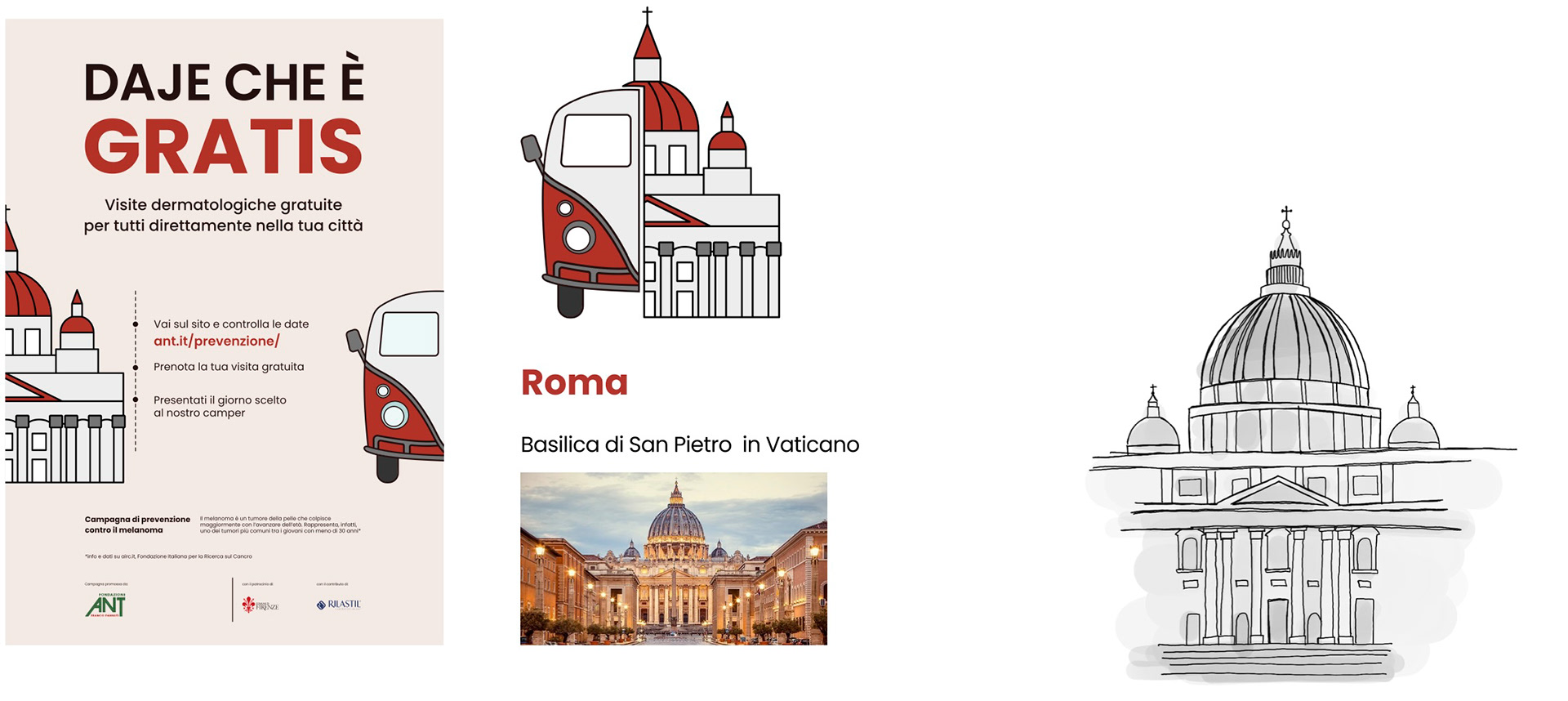 Poster and illustration for Roma campaign