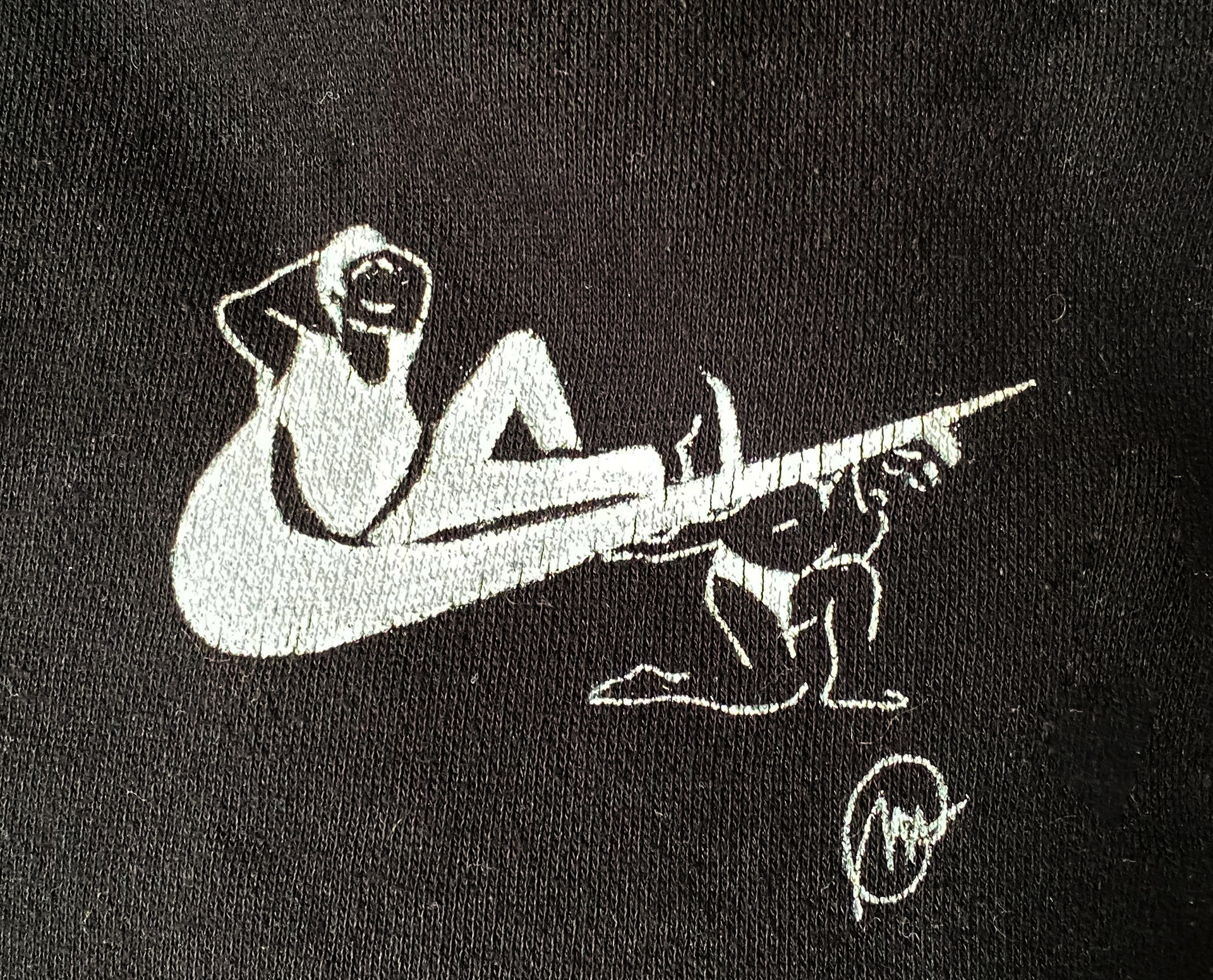 Hand-painted logo