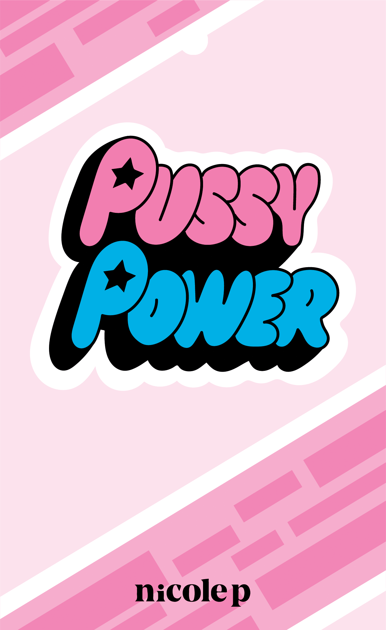 Idea graphic n. 1: PussyPower Lolly (back)