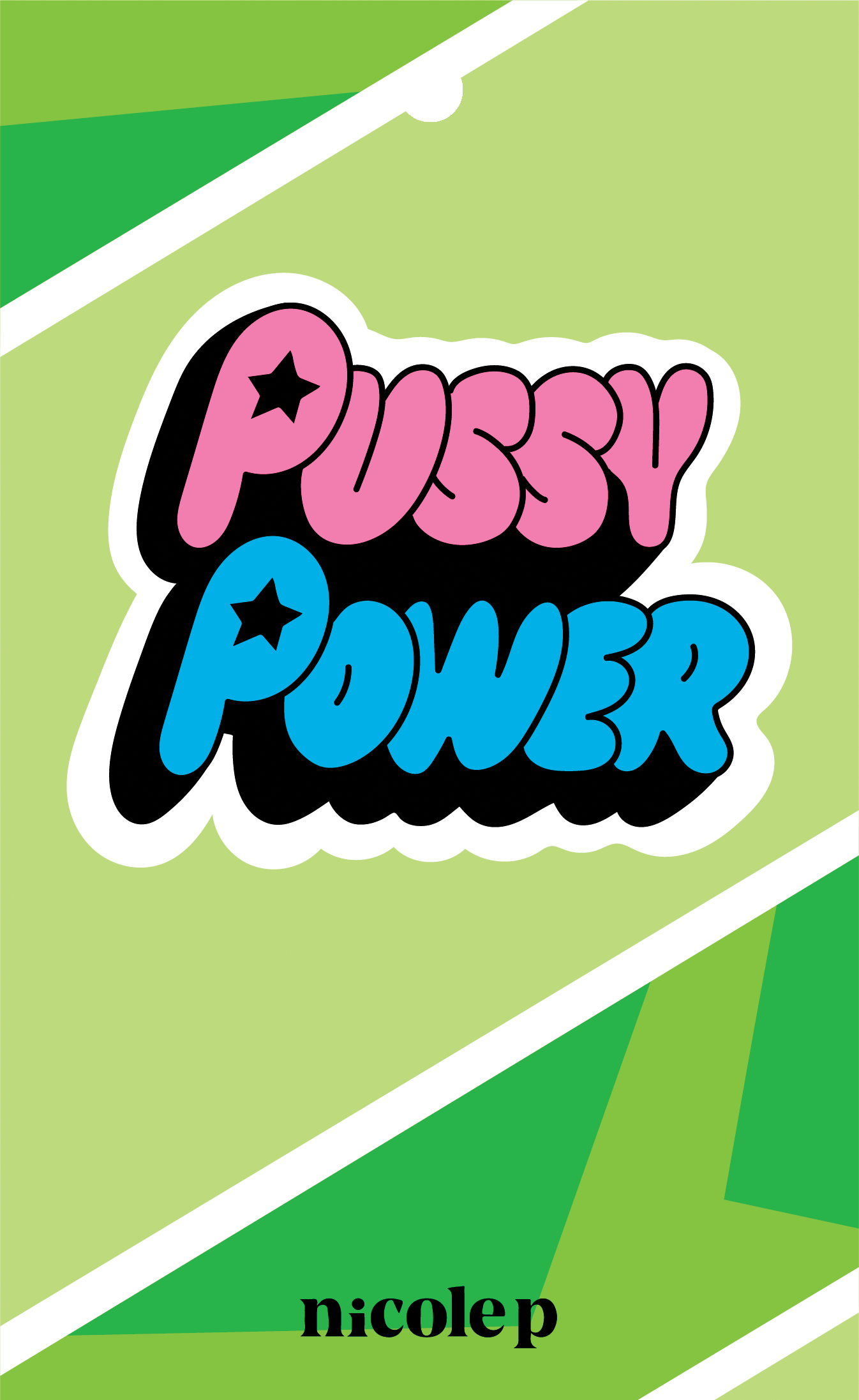 Idea graphic n. 1: PussyPower Molly (back)