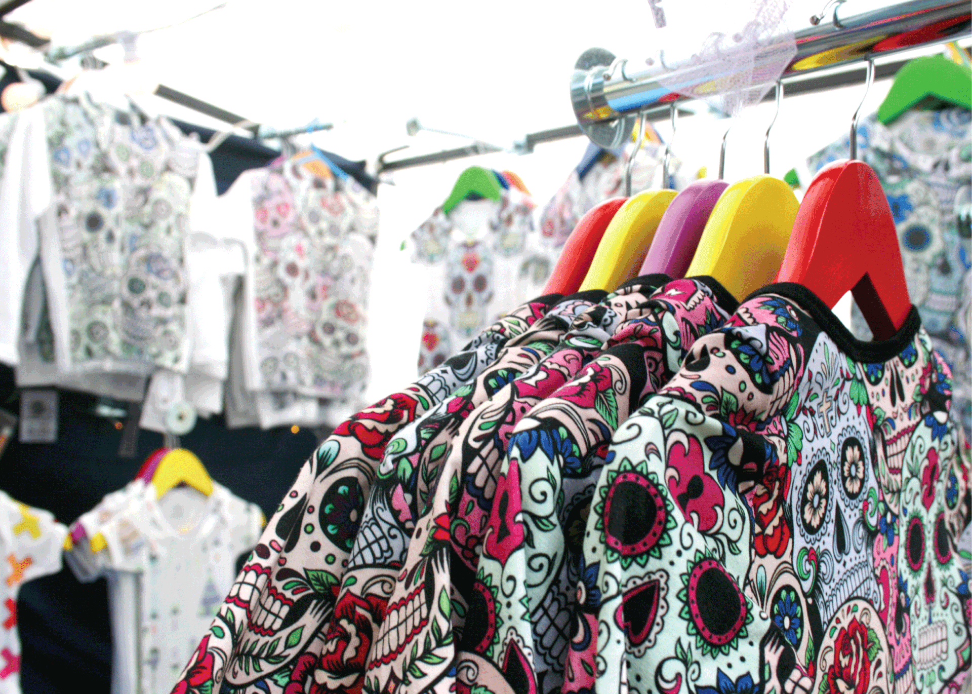 Lavender print shop in Camden market 2019