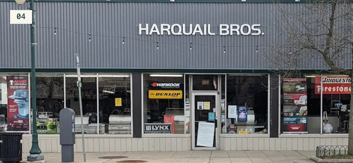 Project 04. Harquail Bros. storefront, where Becker worked as a mechanic