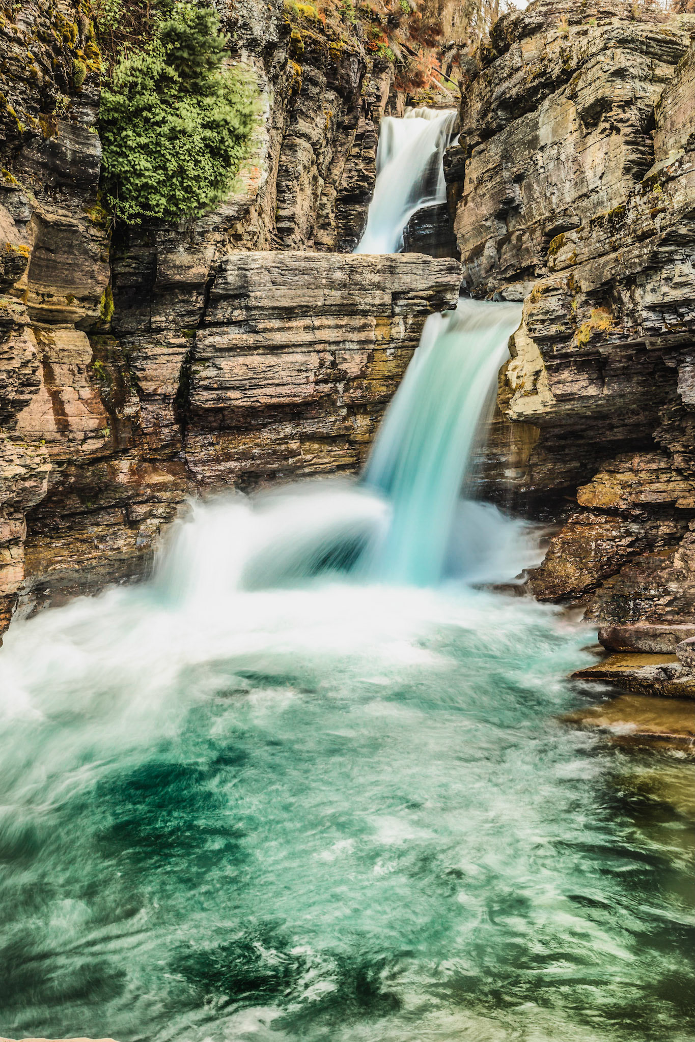 St. Mary Falls, Glacier National Park, Montana 