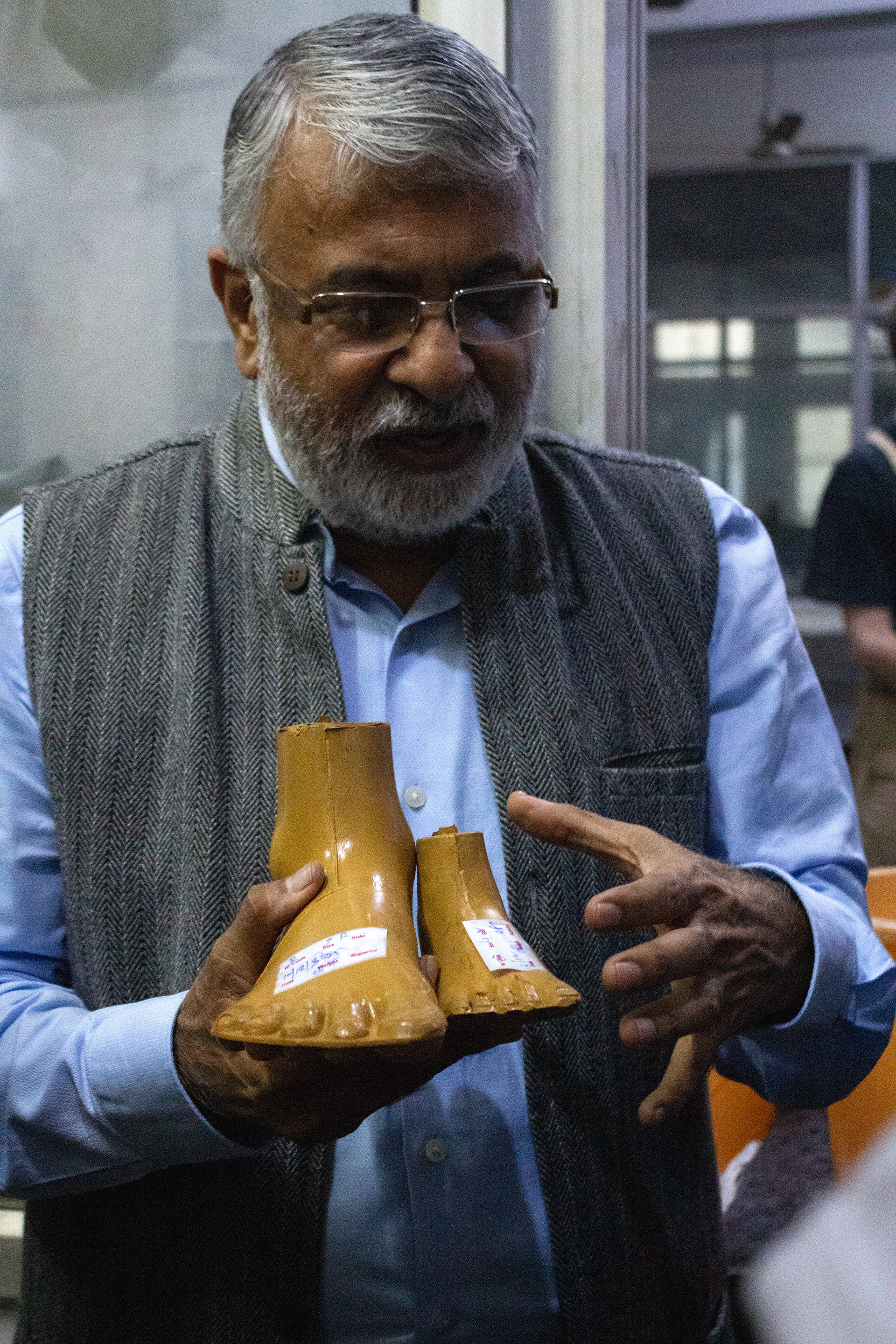 If a child loses a limb, they return to Jaipur Foot over the years and are fitted with new prosthetics as they grow.