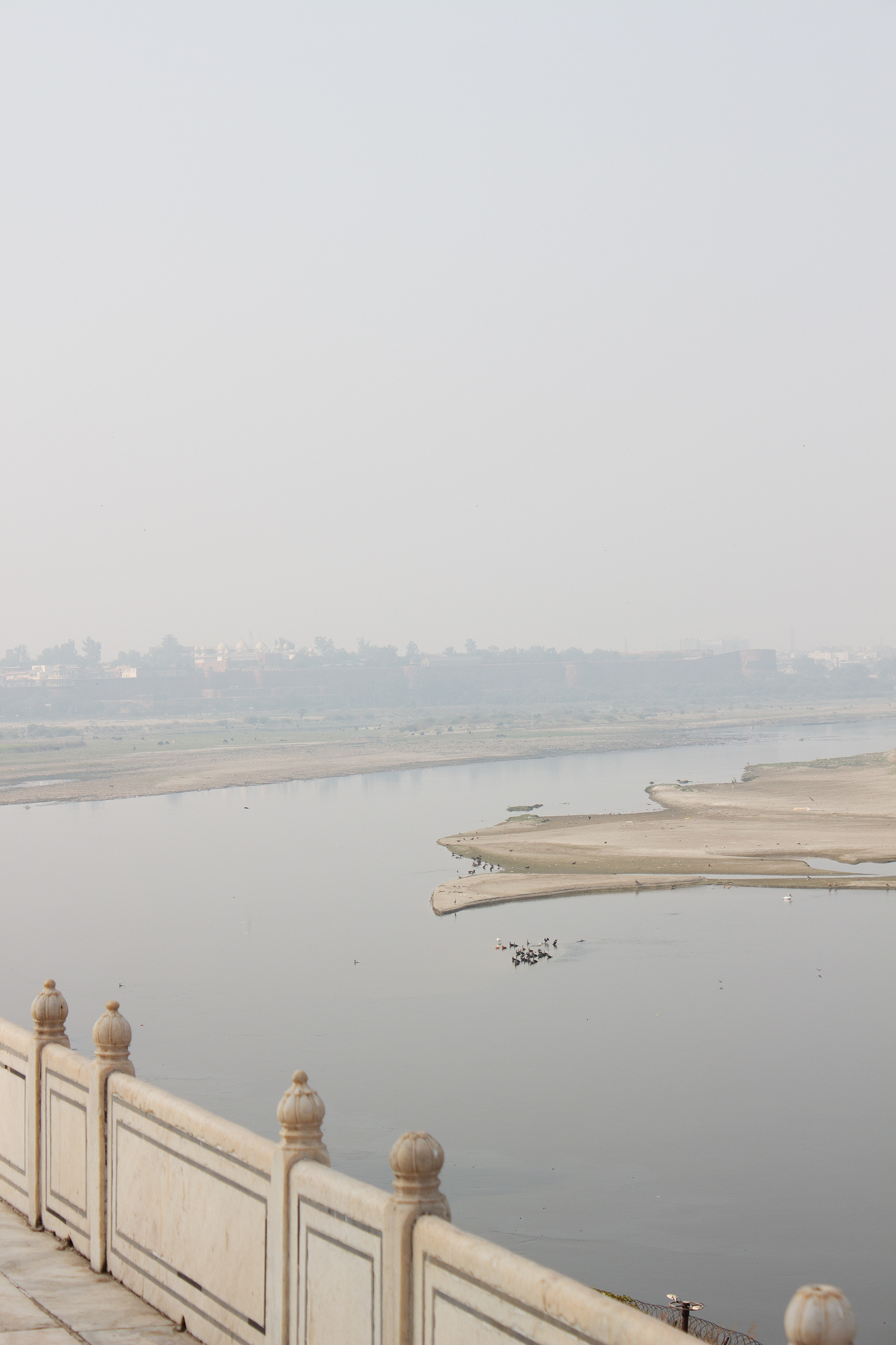 View from the Taj Mahal.