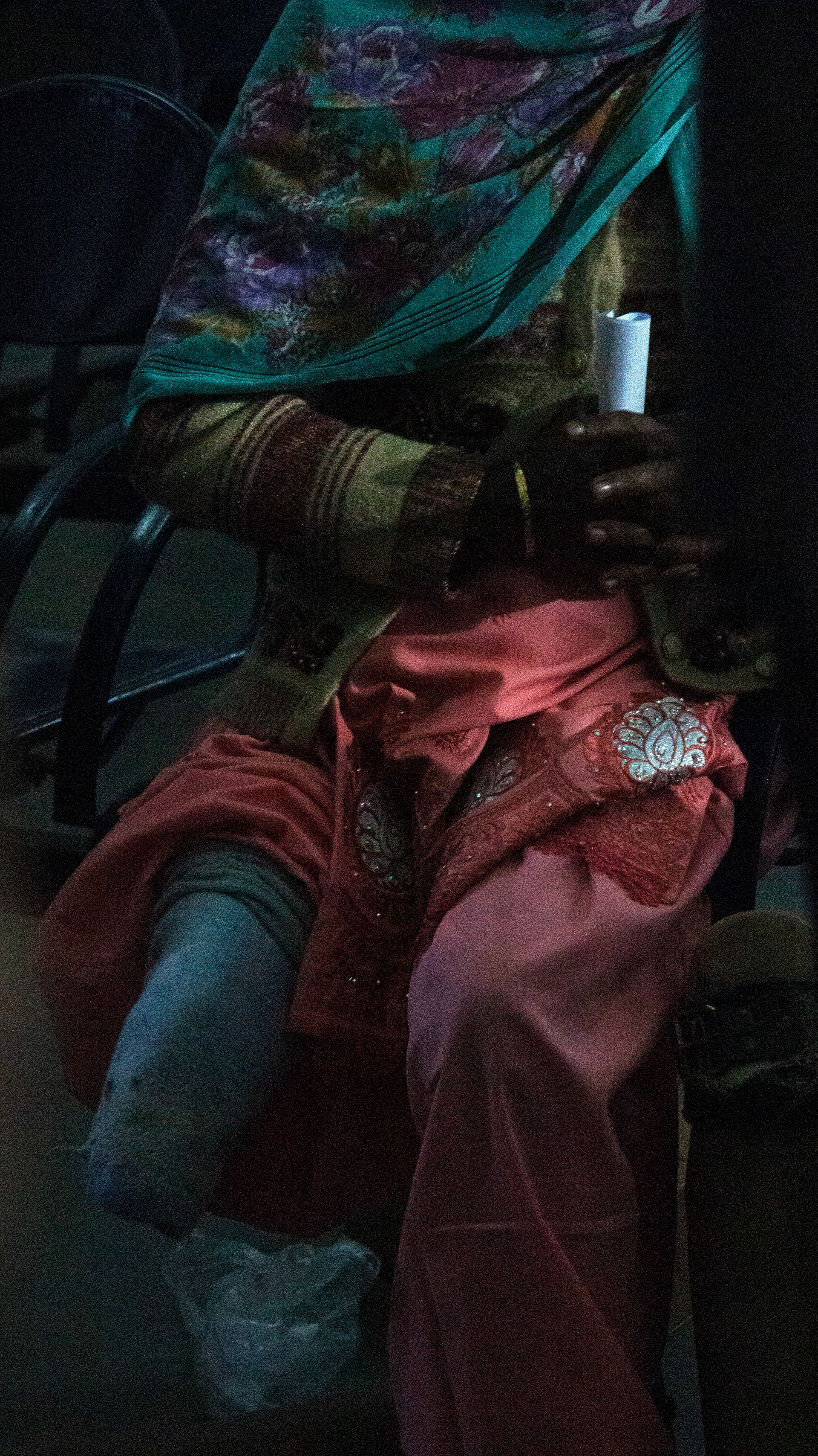 One of Jaipur Foot's few female patients - most lose limbs through construction accidents, so there are far more men visiting the practice.