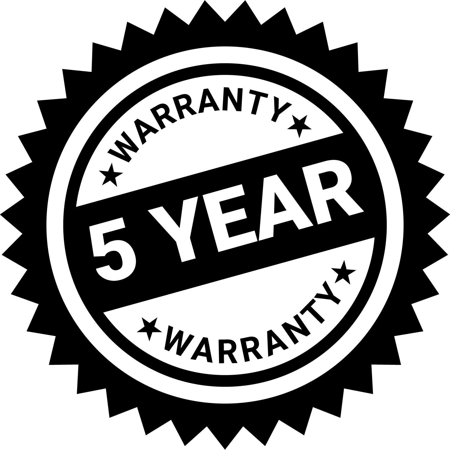 5-Year Warranty Icon