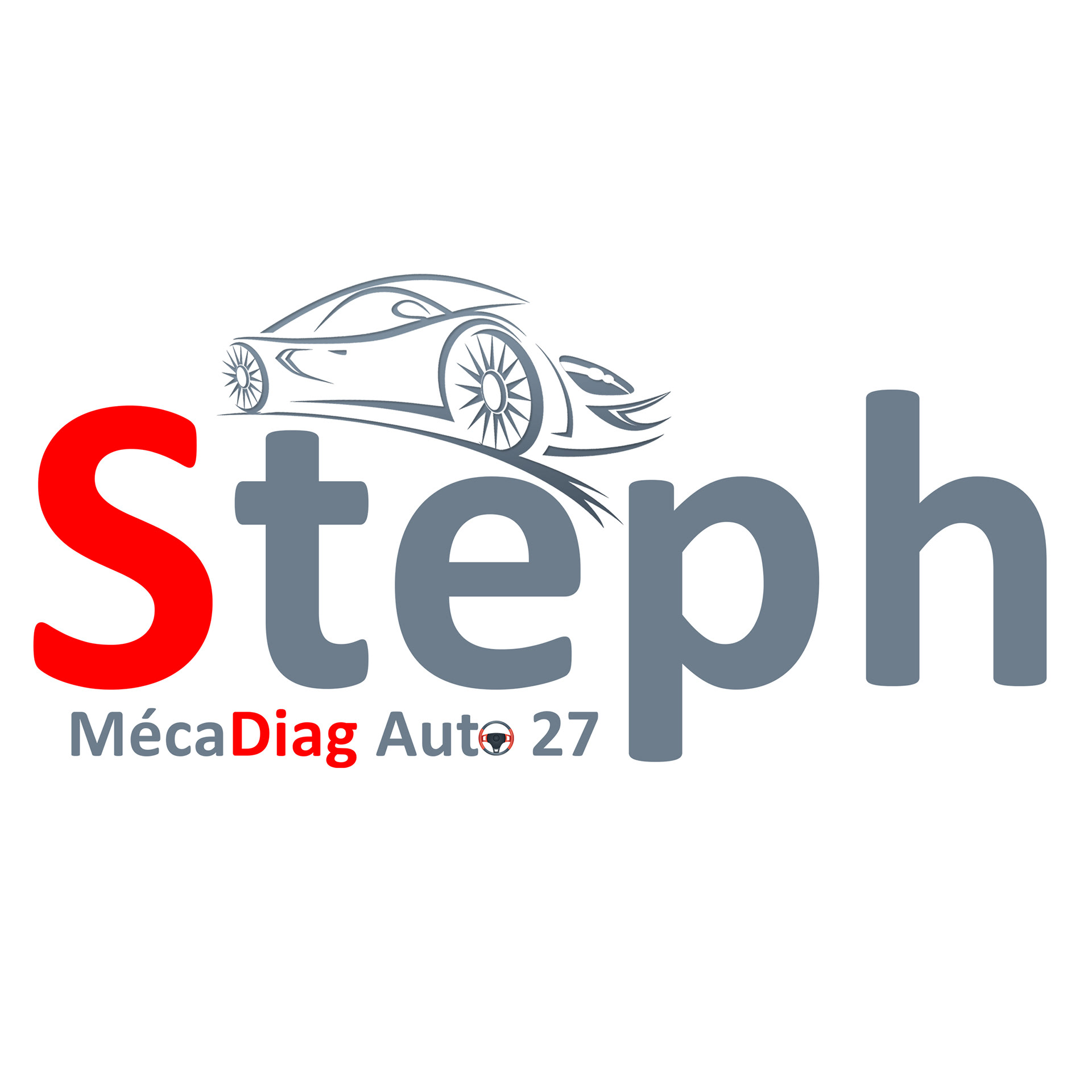 Logo fictif imaginé dans le cadre d'une création d'autoentreprise de mécanique générale.