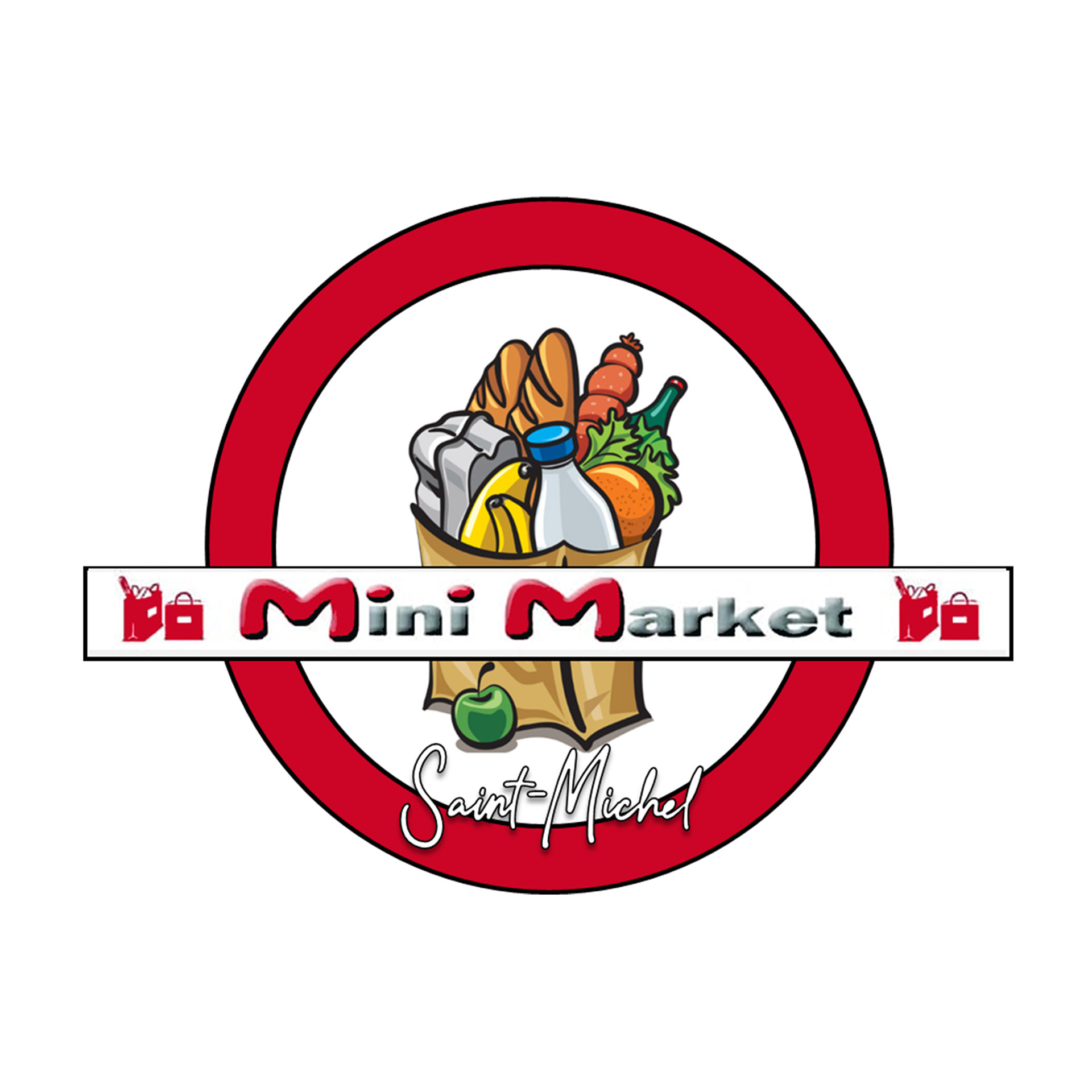 Logo réalisé pour le Mini Market de Saint -Michel