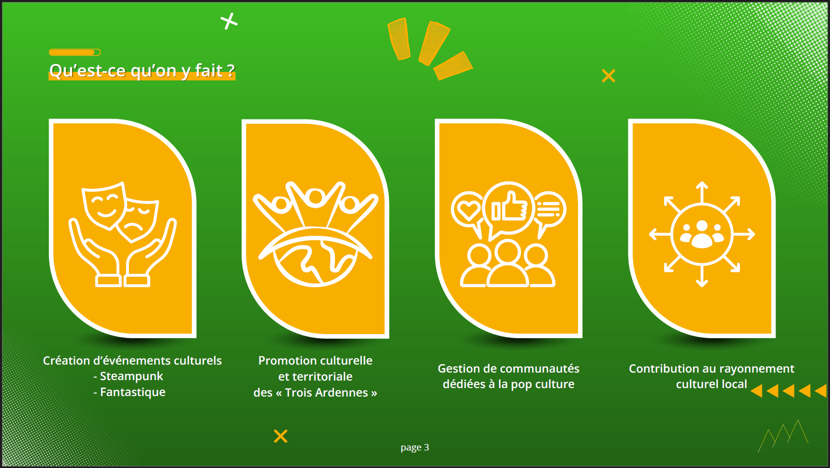 Aperçu de quelques pages du dossier presse de l'association Ardennes Découverte Production dans le cadre de la refonte de l'identité visuelle et du renouveau de l'associaition (2026)