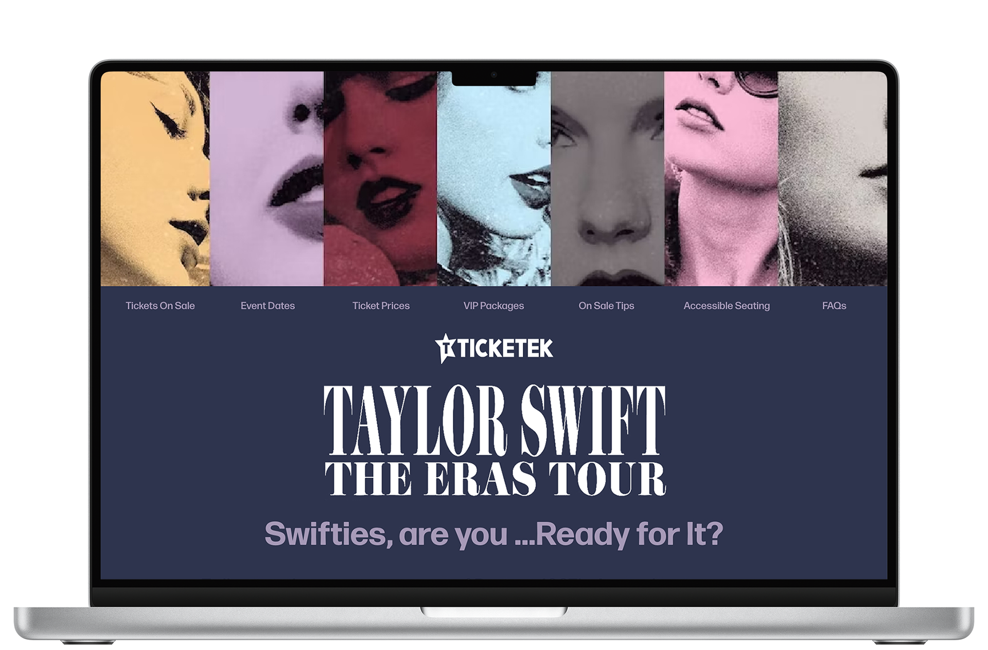 Website Mock (navigation bar & top header)