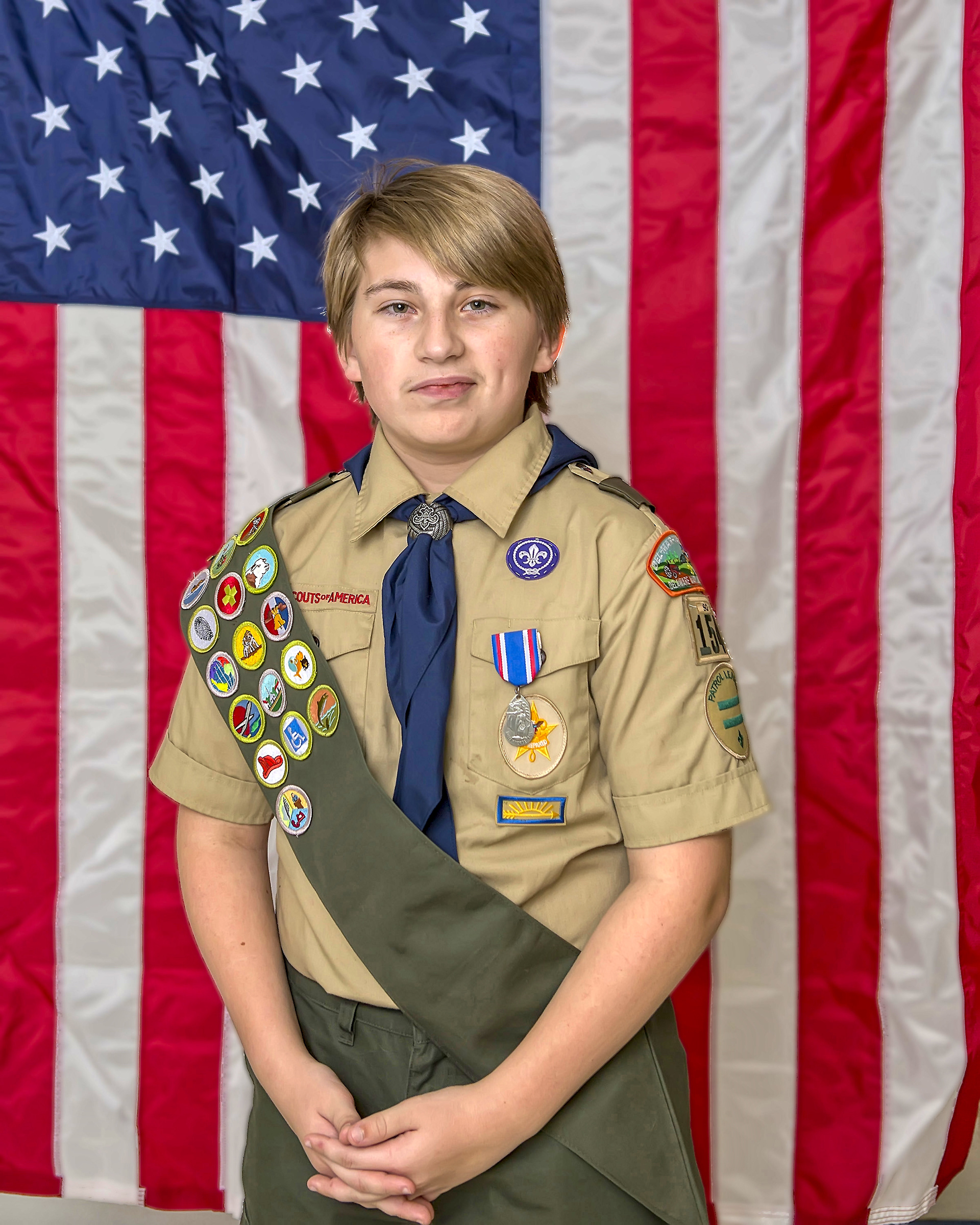 Patriotism goes so well with Scouting.