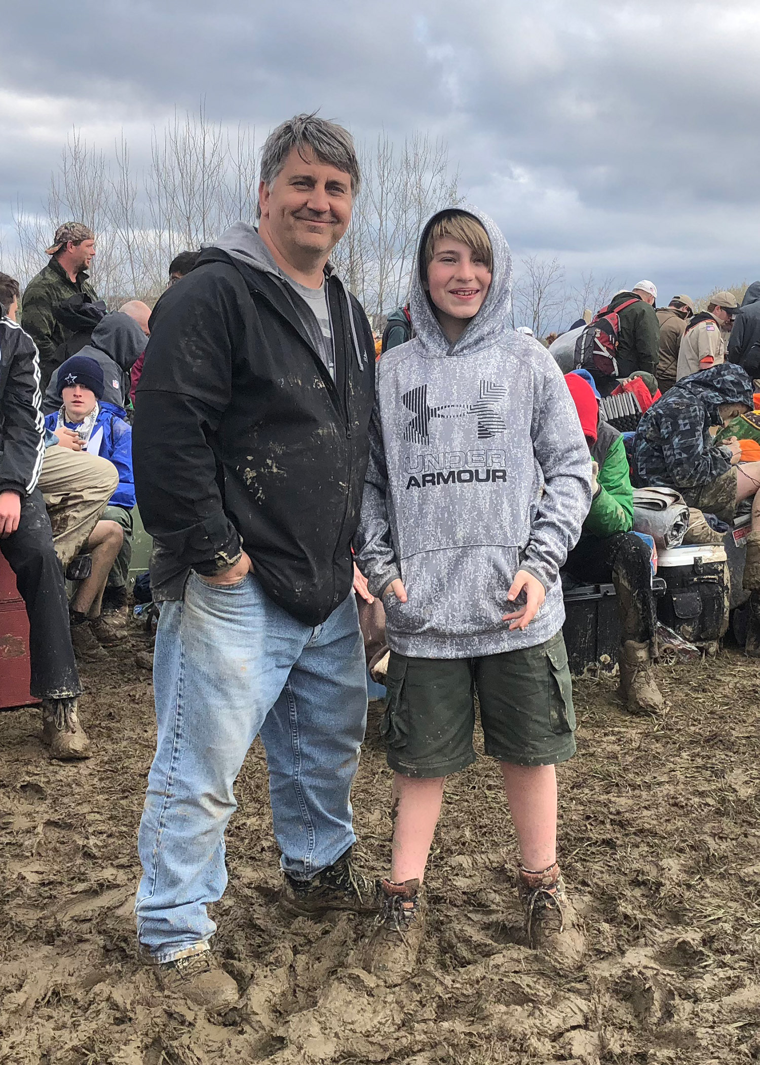 Incredibly muddy, cold, crowded, but the Scouts made the most of their time near West Point.