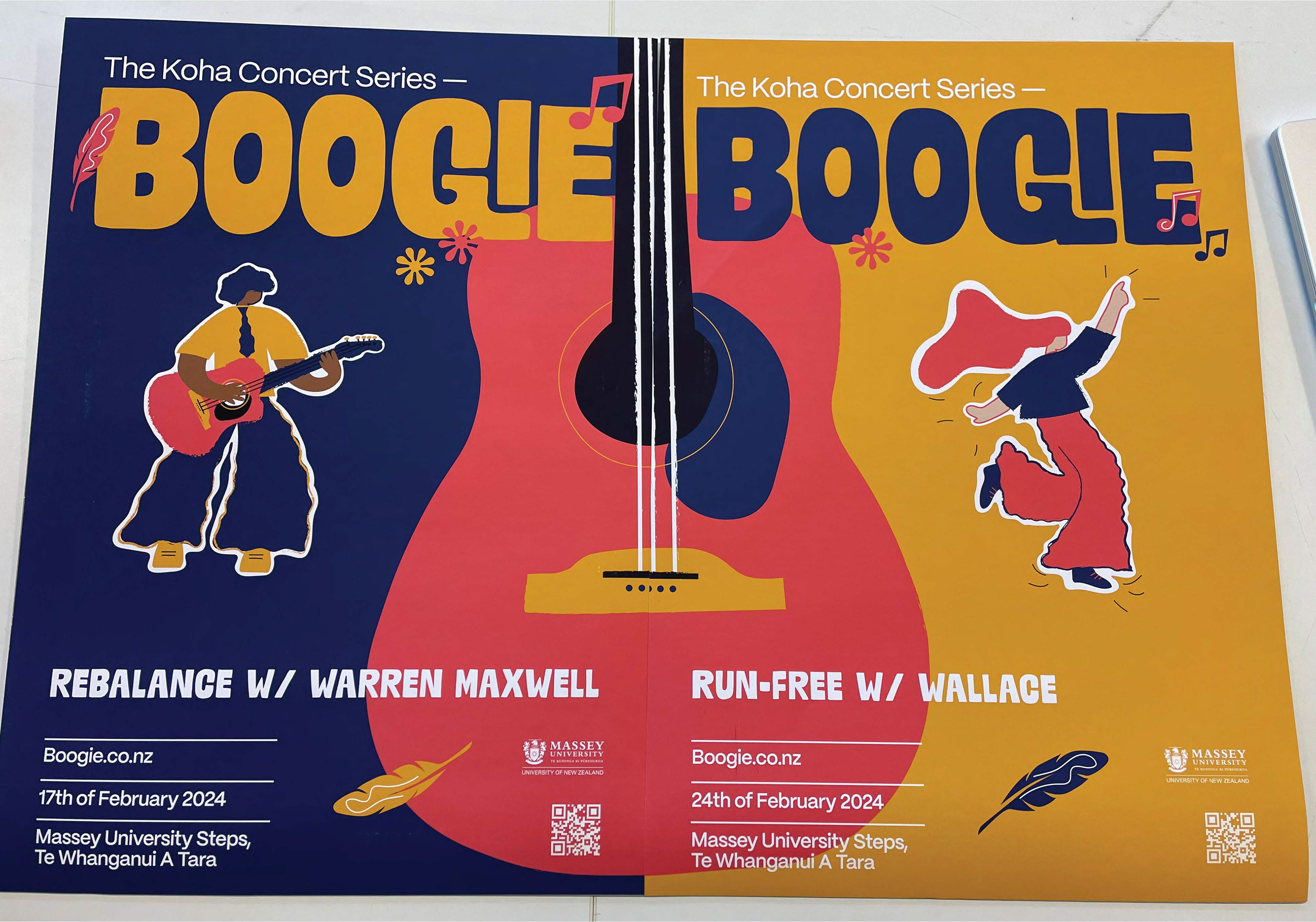 Posters advertising events 