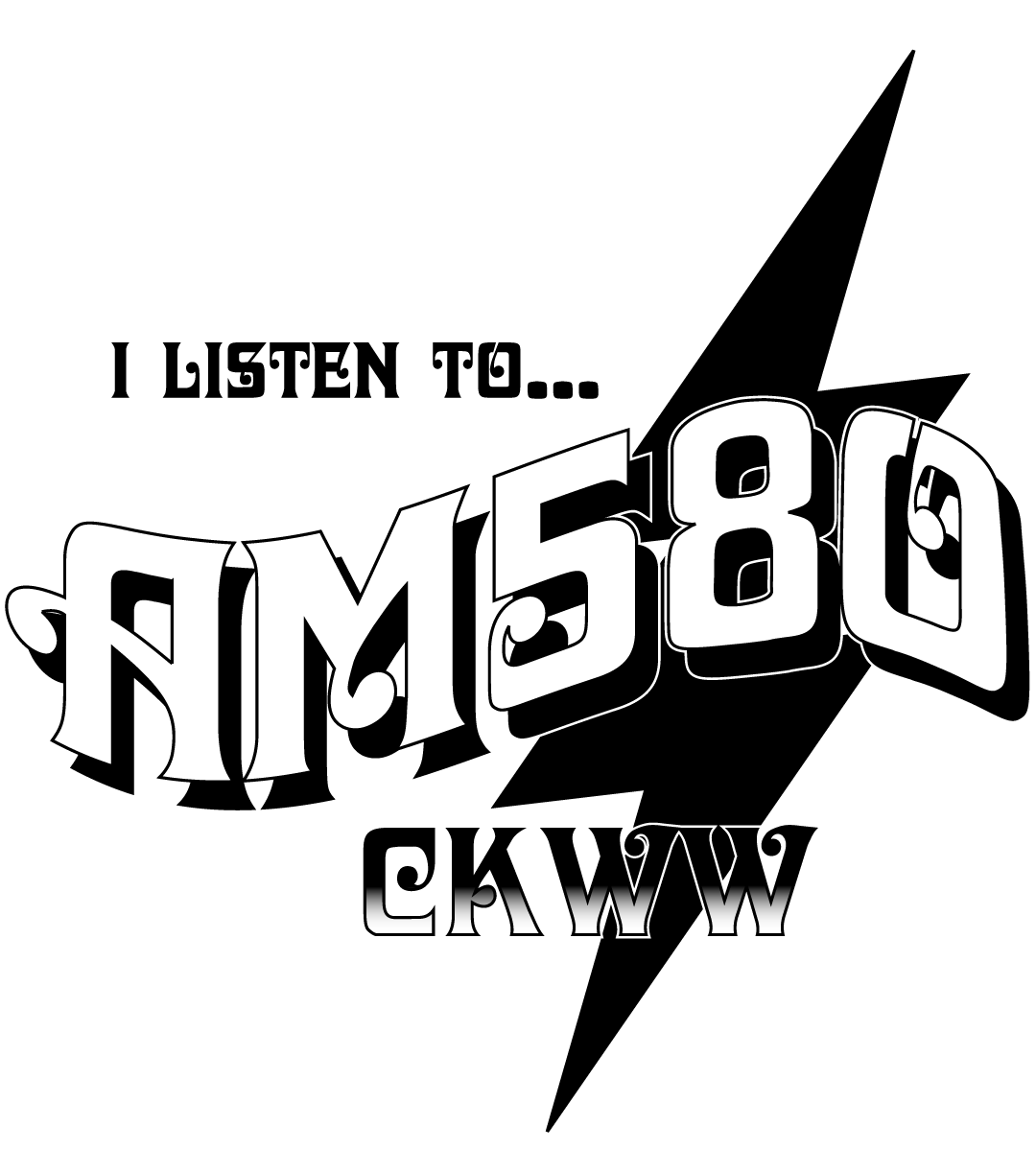 I Listen To AM580 t-shirt, 2021.