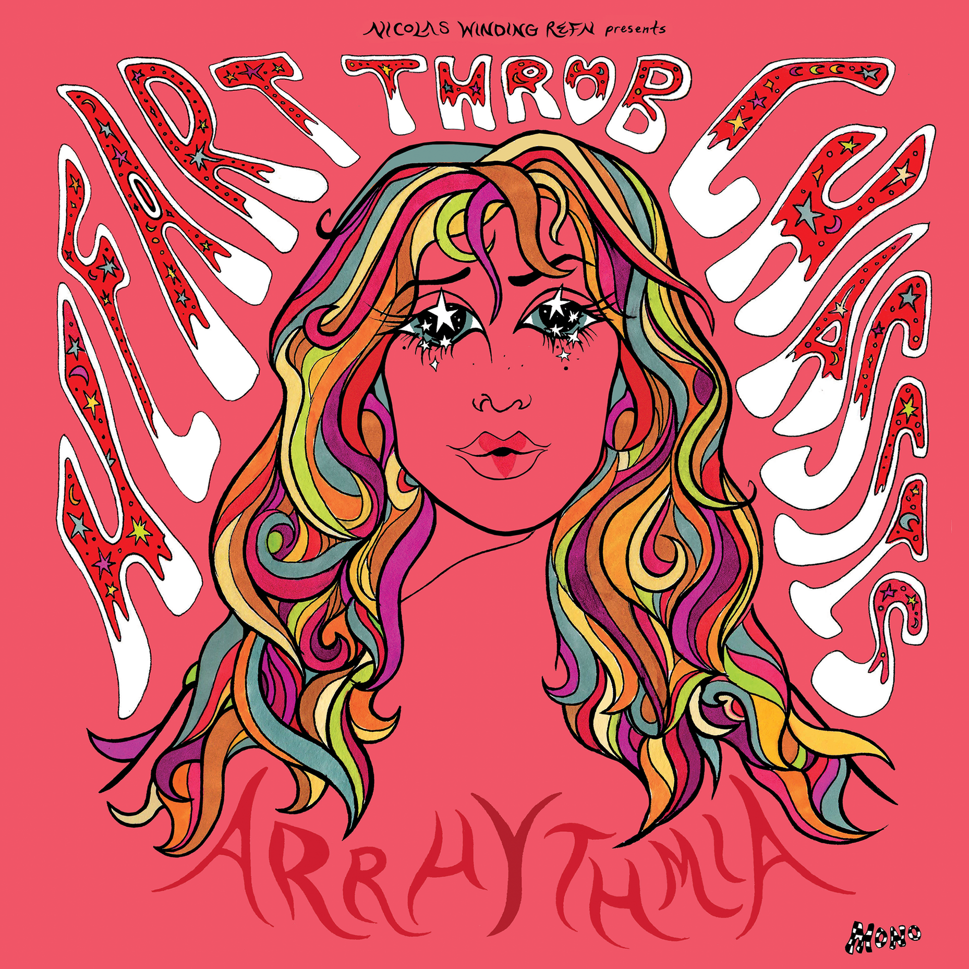 [FRONT COVER] Margaret DollRod's Heartthrob Chassis "Arrythmia" LP, 2018.