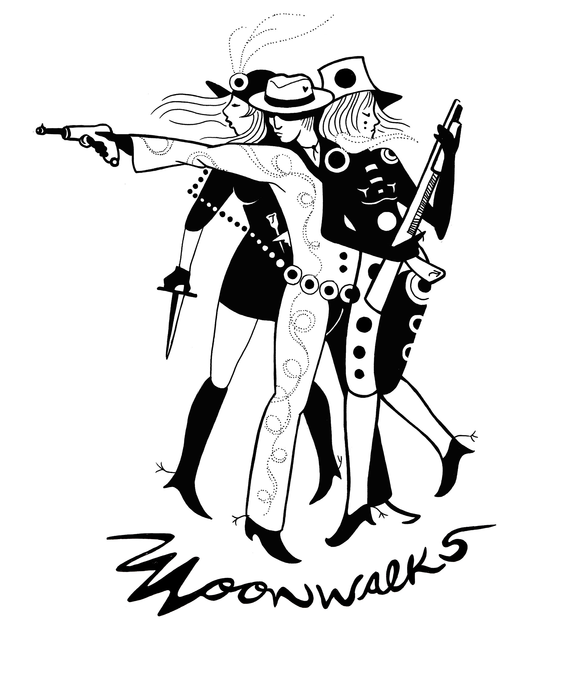 Moonwalks t-shirt design, 2018.