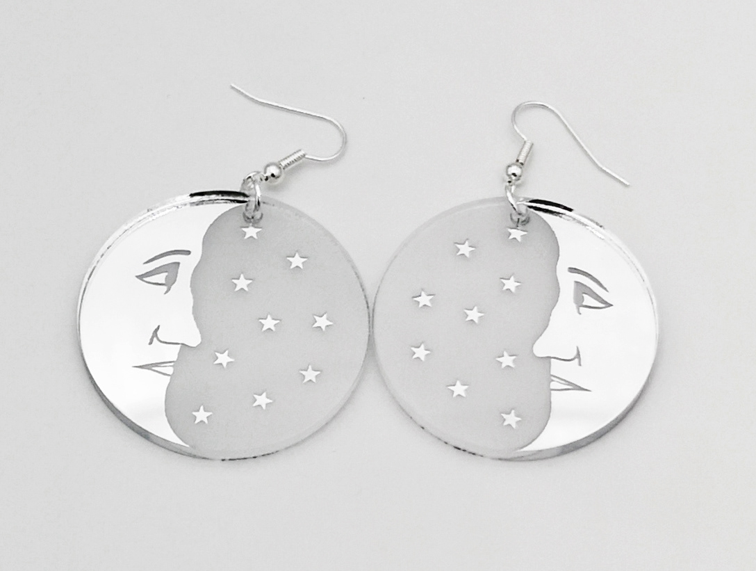 Moon star earrings £4.95