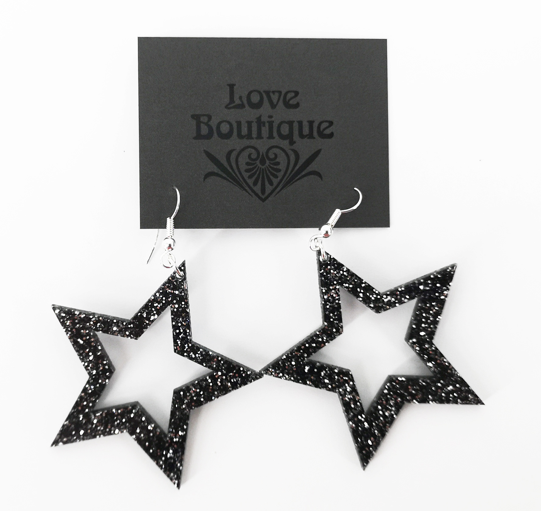 LCE55 £3.50  Black Glitter