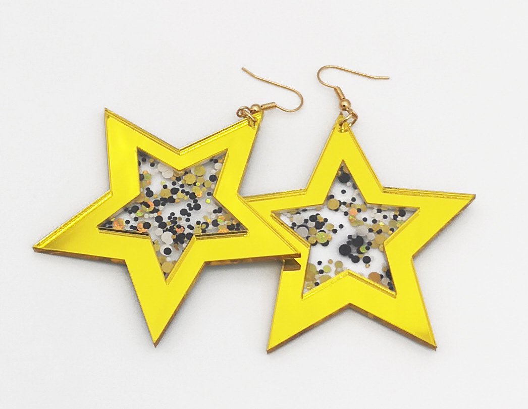 LCE160 Yellow sparkle  £4.95