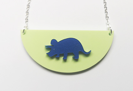 Tri on semi circle necklace £4.95