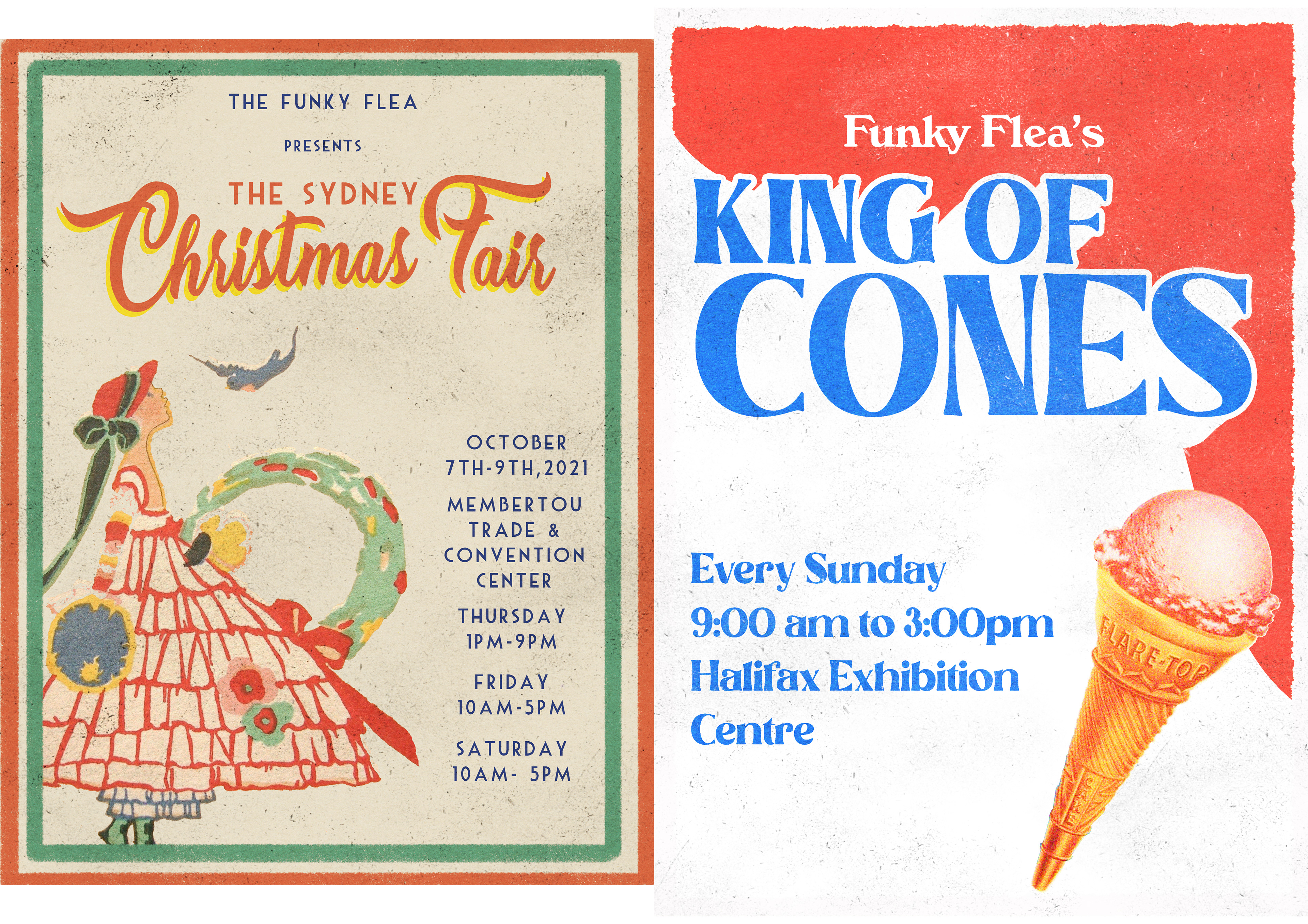 Funky Flea Publication Material Poster Design
