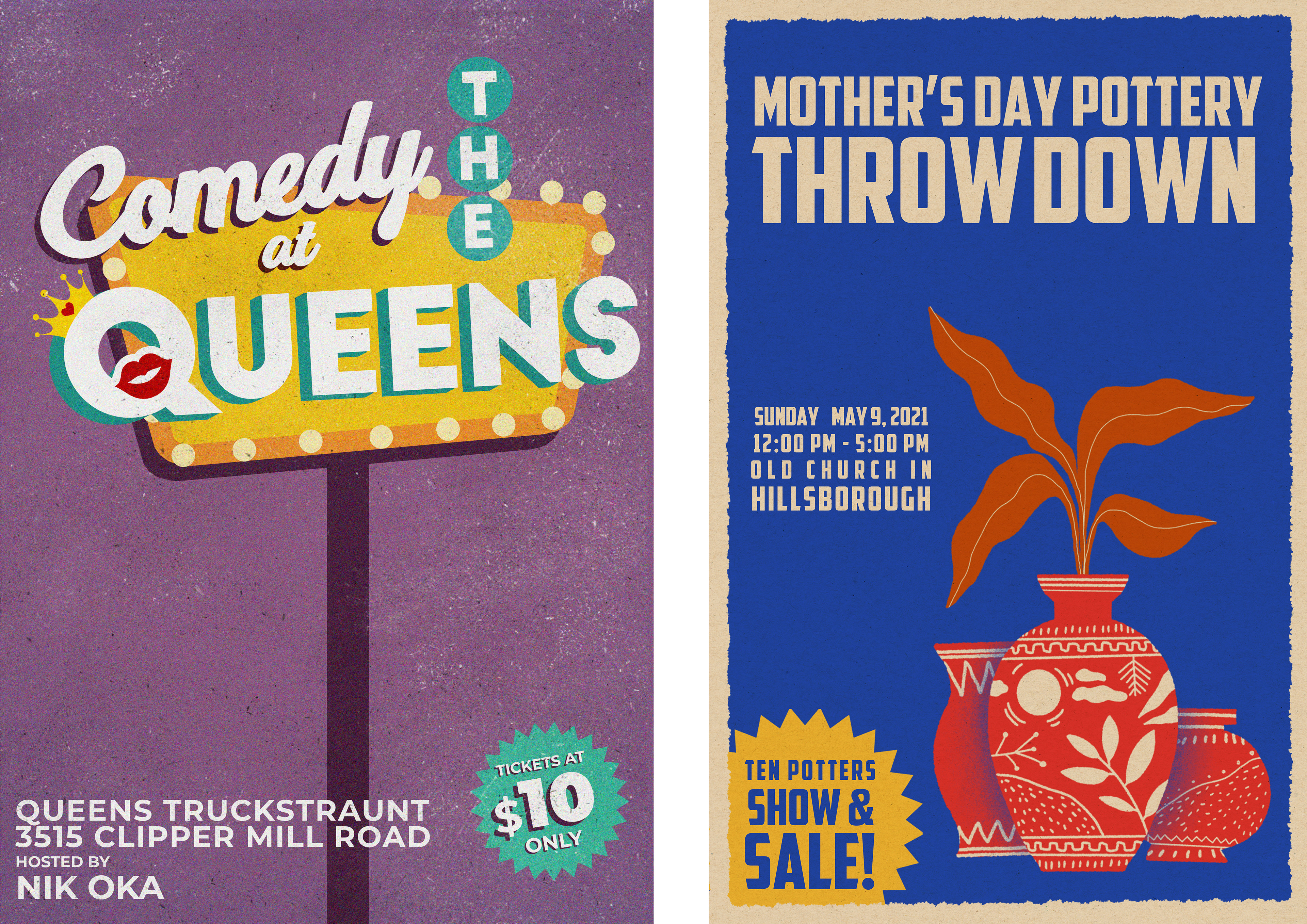 Funky Flea Publication Material Poster Design