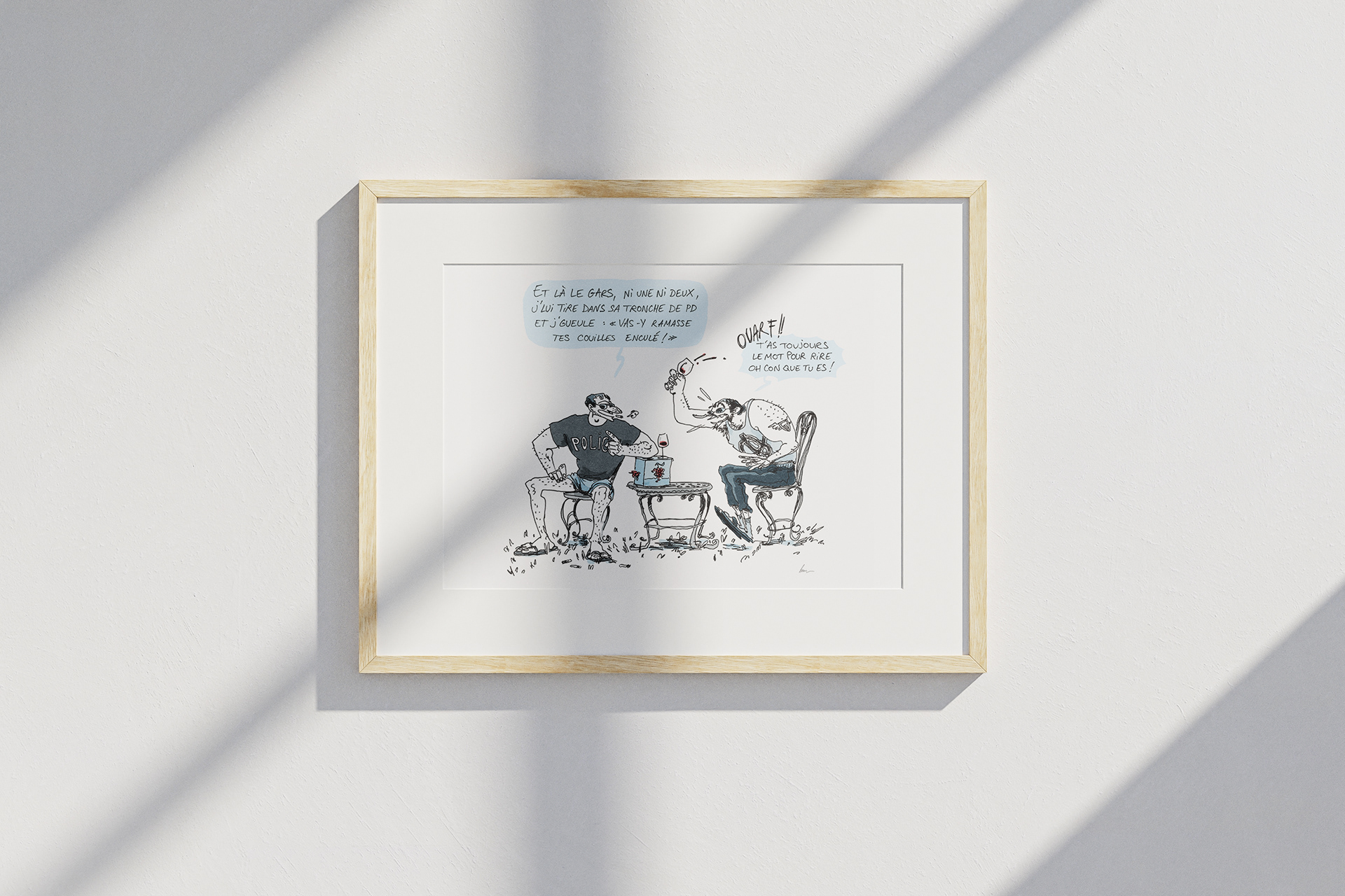 illustration > exposition galerie Wyrd 2023, stylo et photoshop