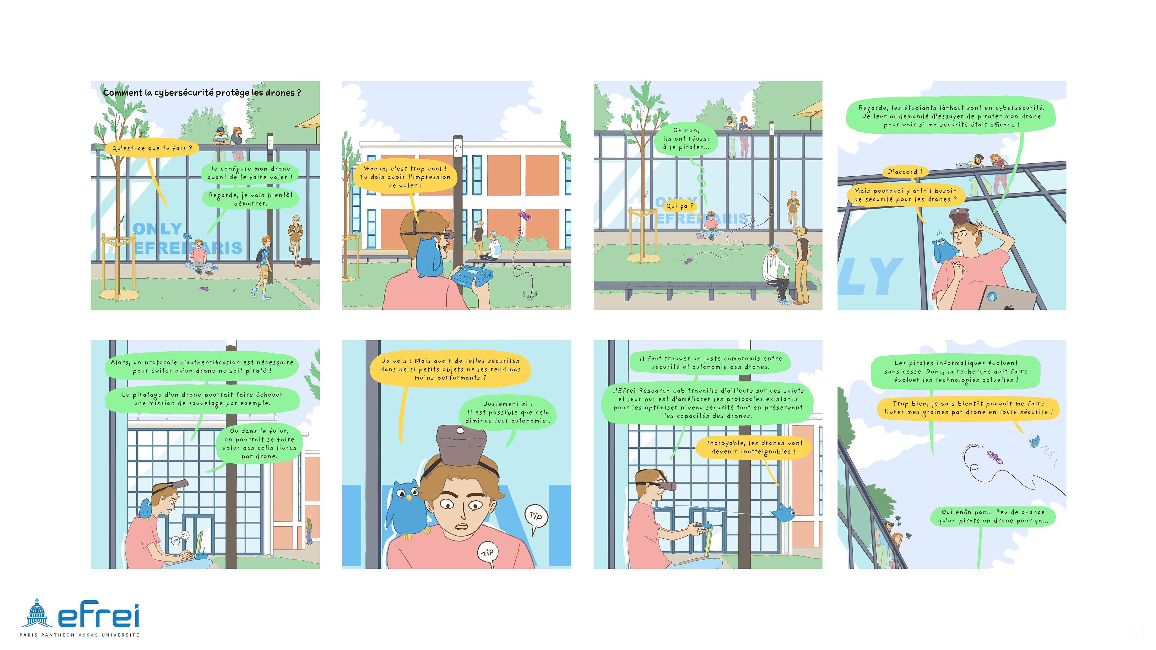 bande dessinée (dessin et couleur) > carrousel instagram Efrei