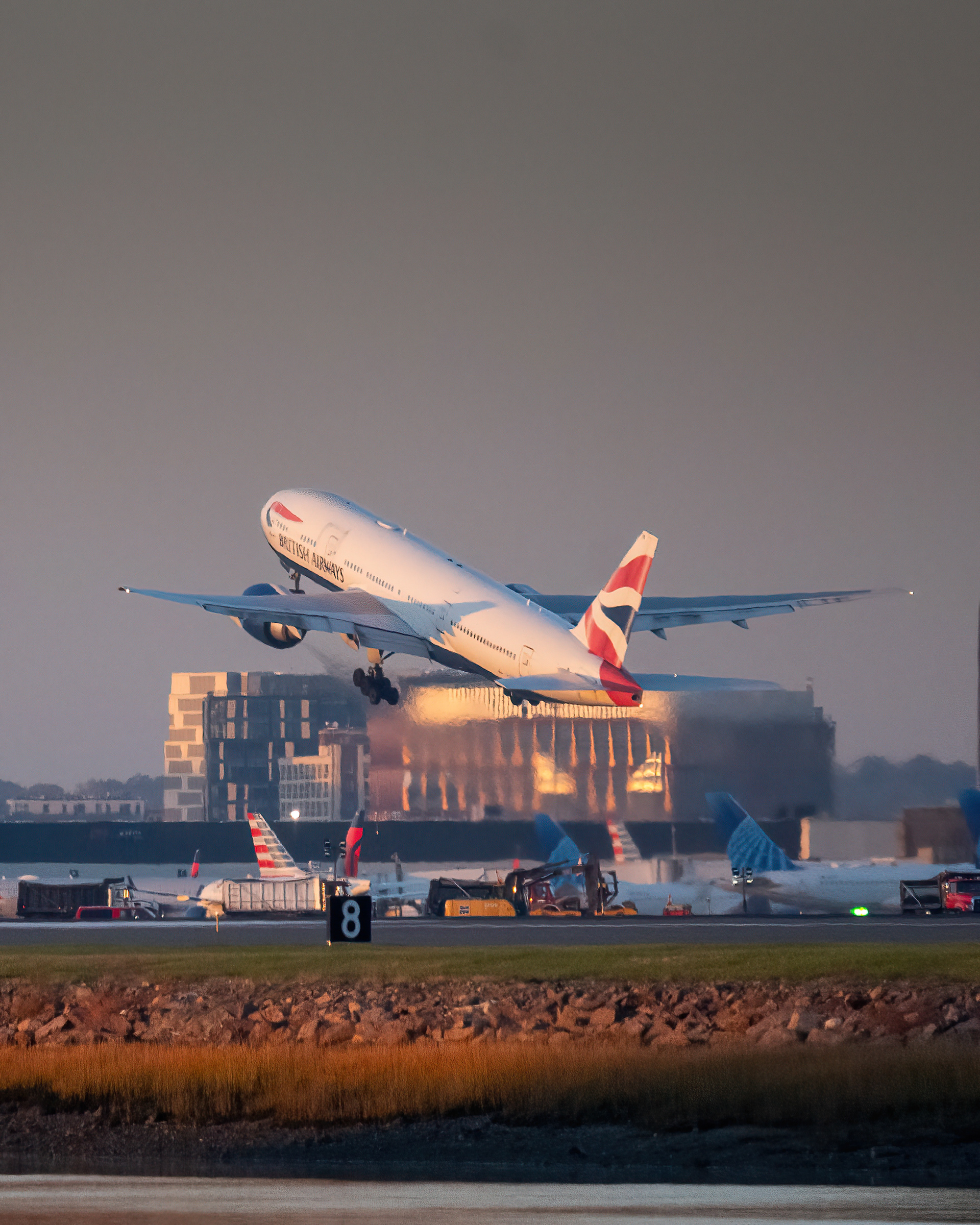 British Airways 777 - Boston MA