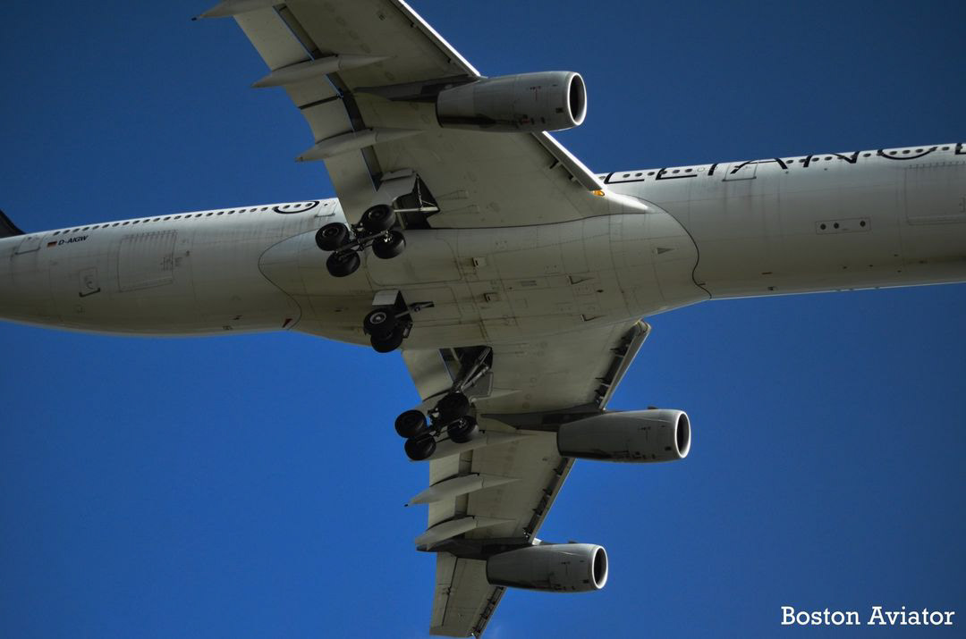 Lufthansa A340 - Boston MA