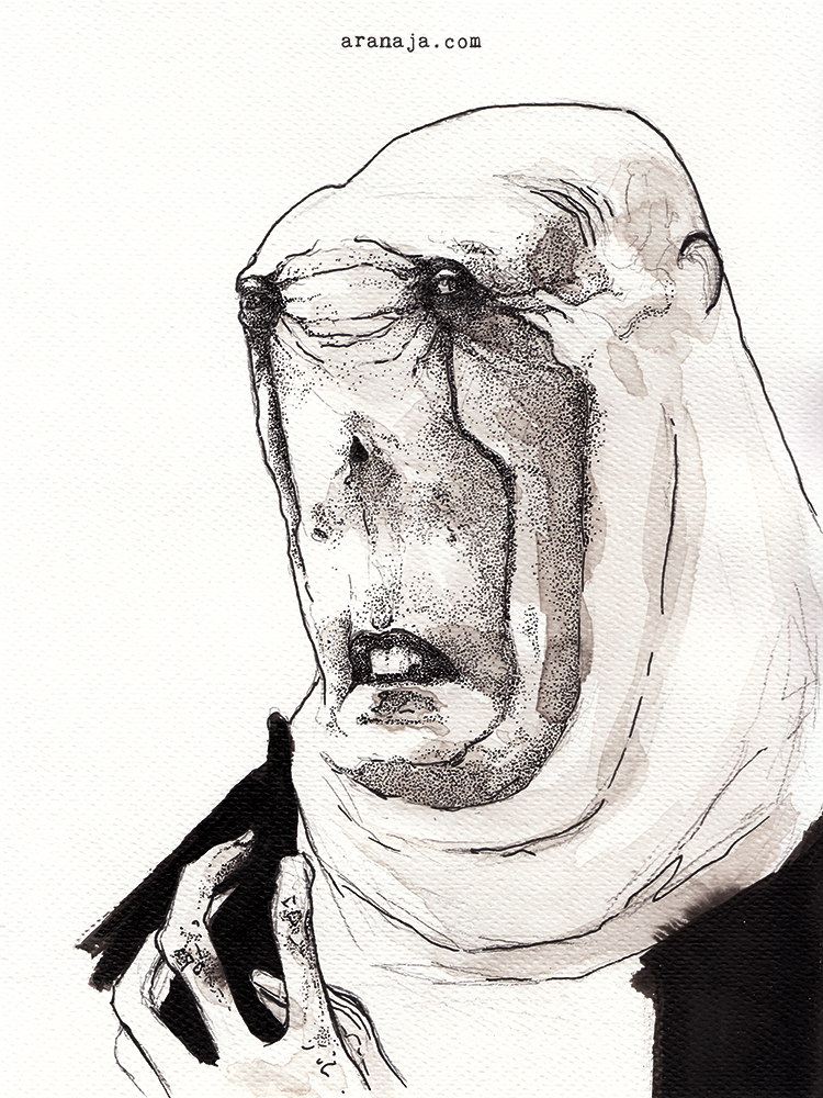Inktober 2018 day 15: Random monster (Hellboy)