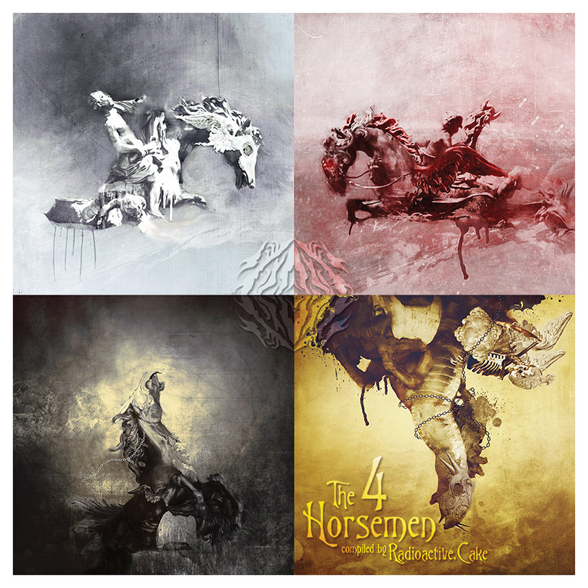 CD cover Radioactive.Cake ‎– The 4 Horsemen 2016