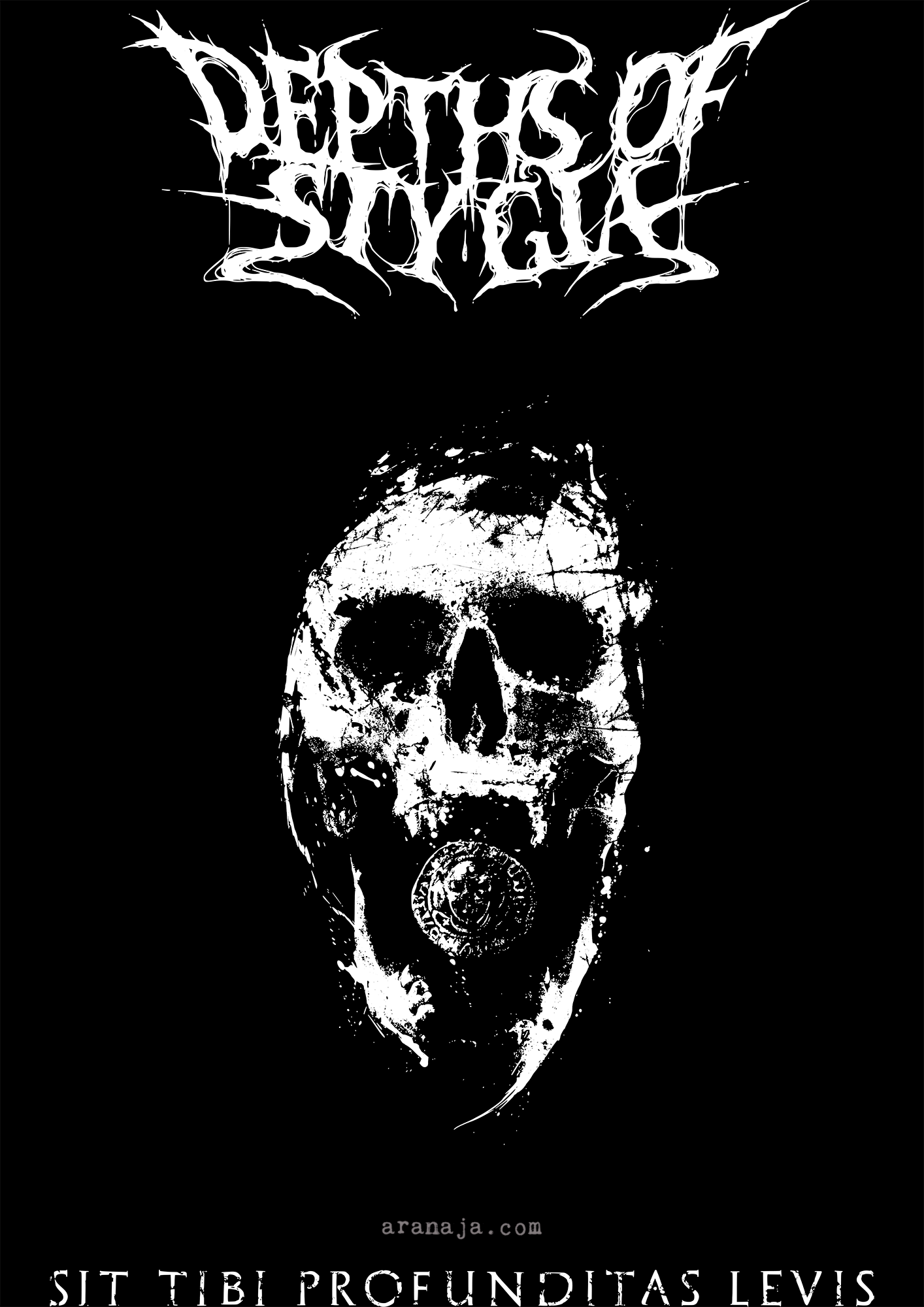 Tshirt design for Depths Of Stygia band 2022
