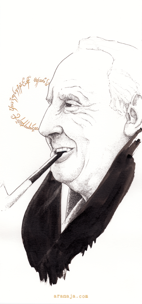 Inktober 2016 day 5 Tolkien