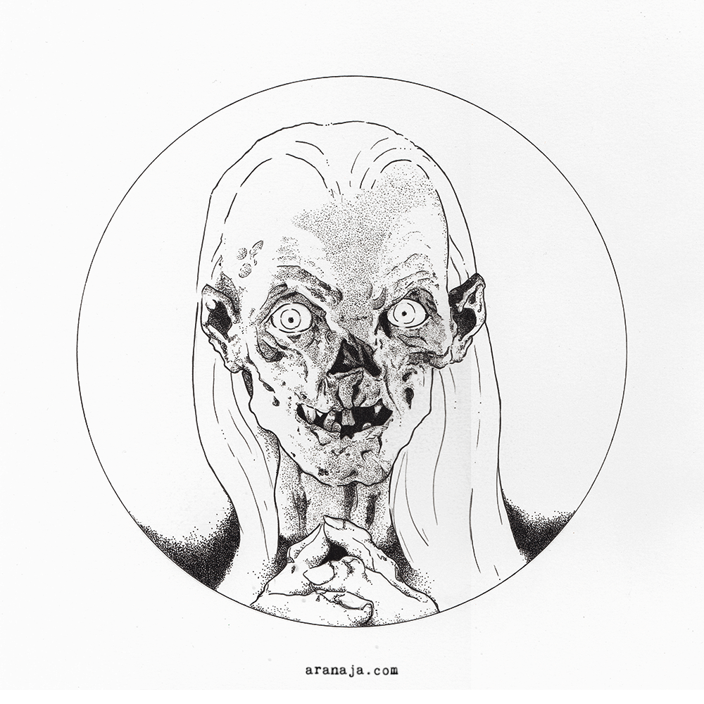 Inktober 2016 day 19 Tales from the Crypt.