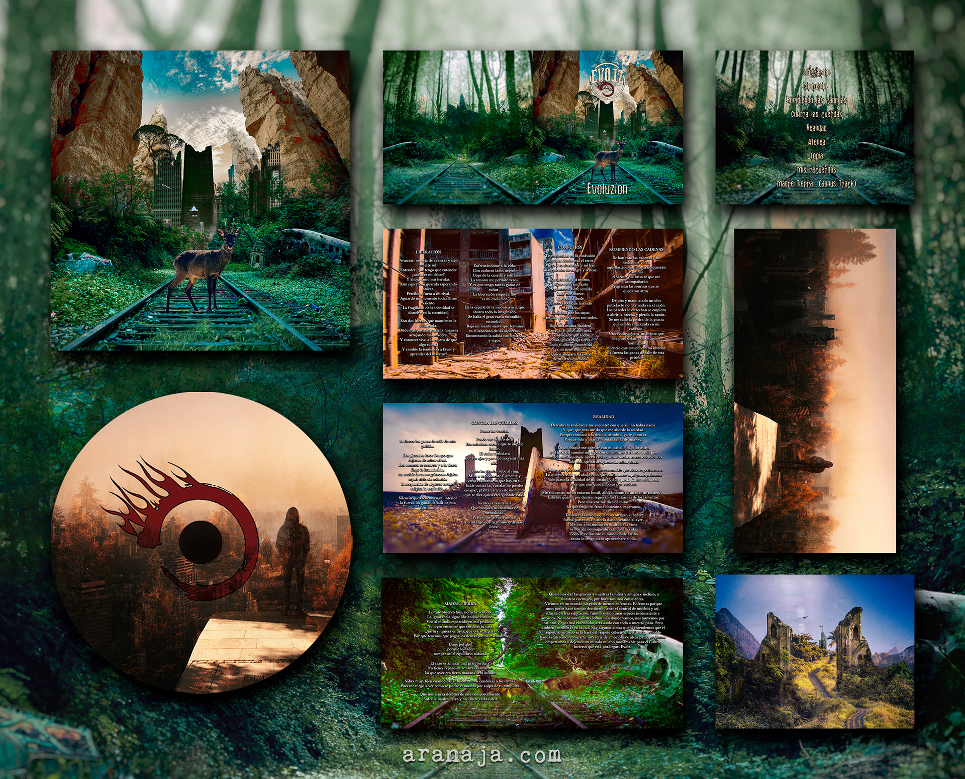 Evolz CD cover + booklet 2019